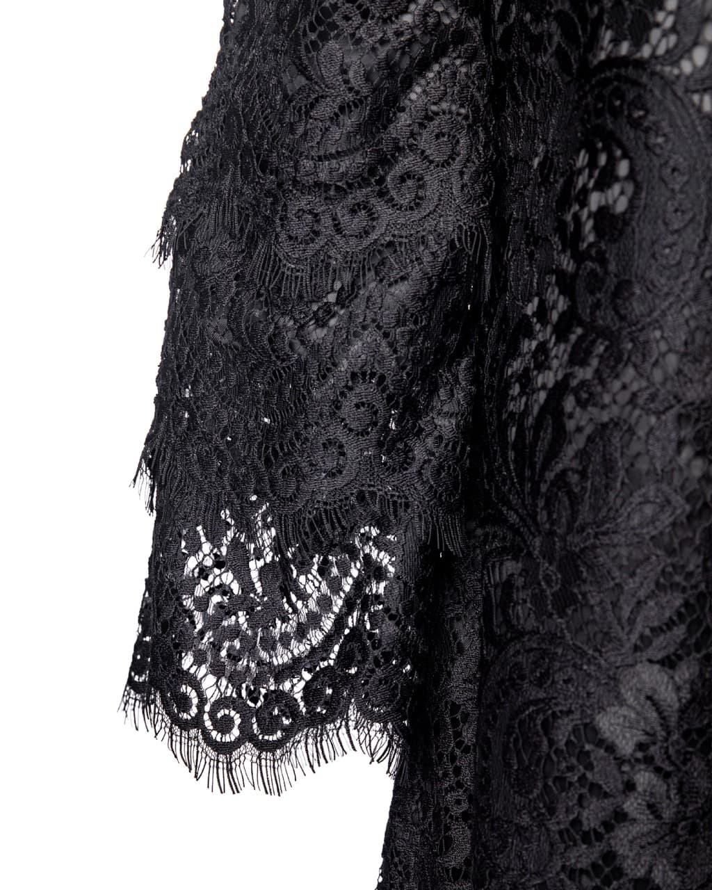 Leifsdottir Black Lace Shift Dress