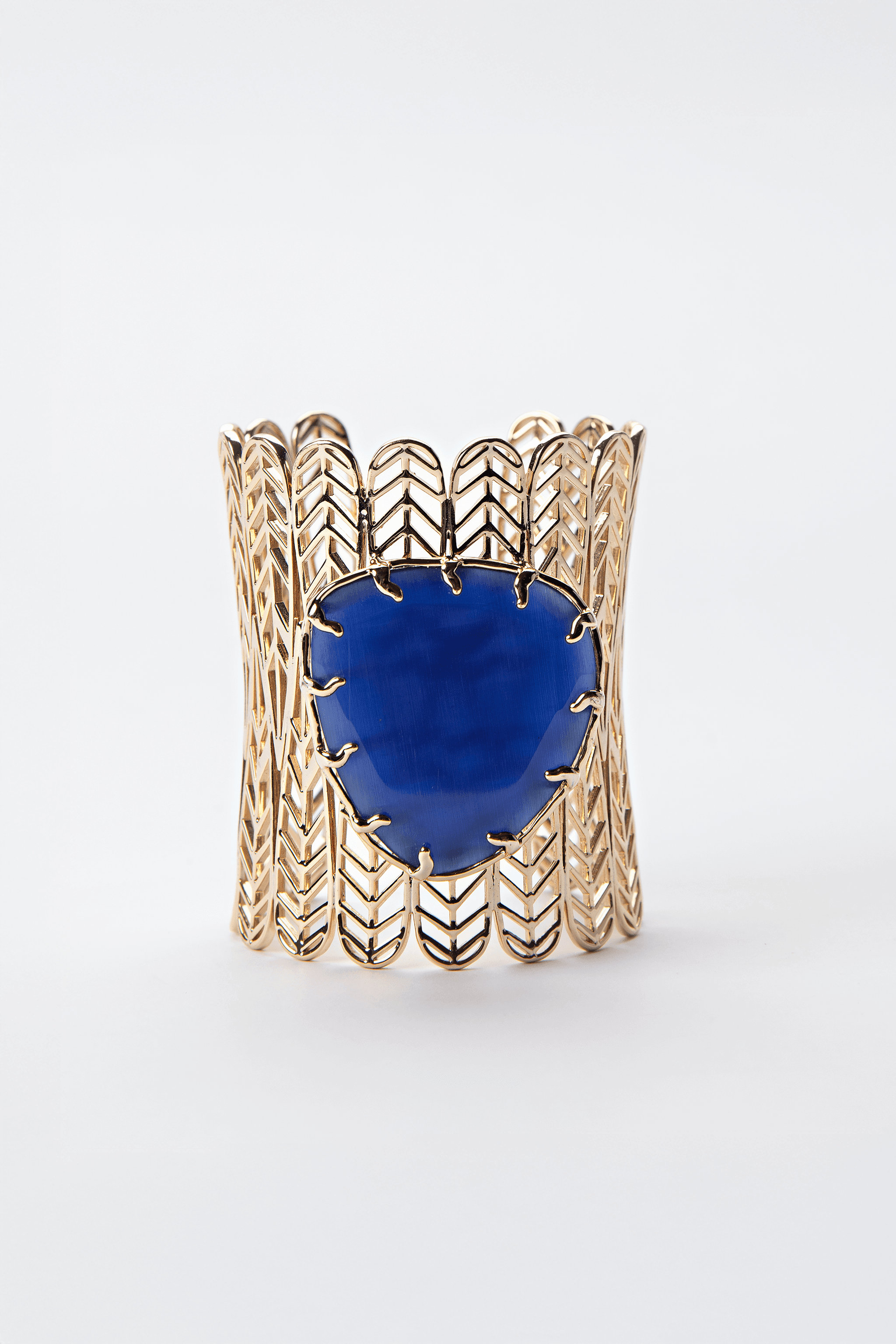 Electric Blue Statement Cuff Bracelet