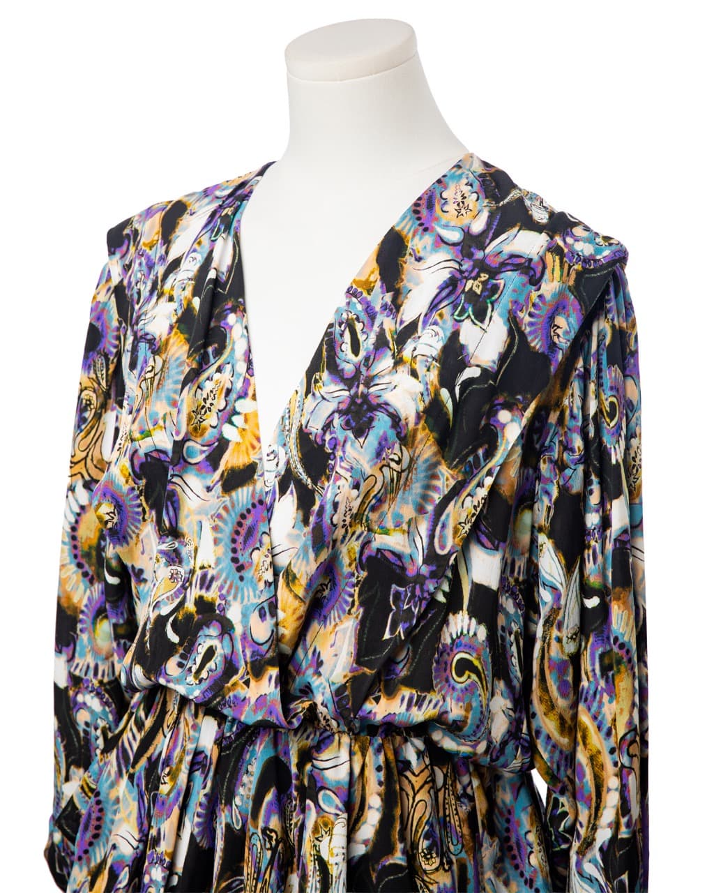 IRO Damie Silk-Blend Abstract Paisley Mini Dress