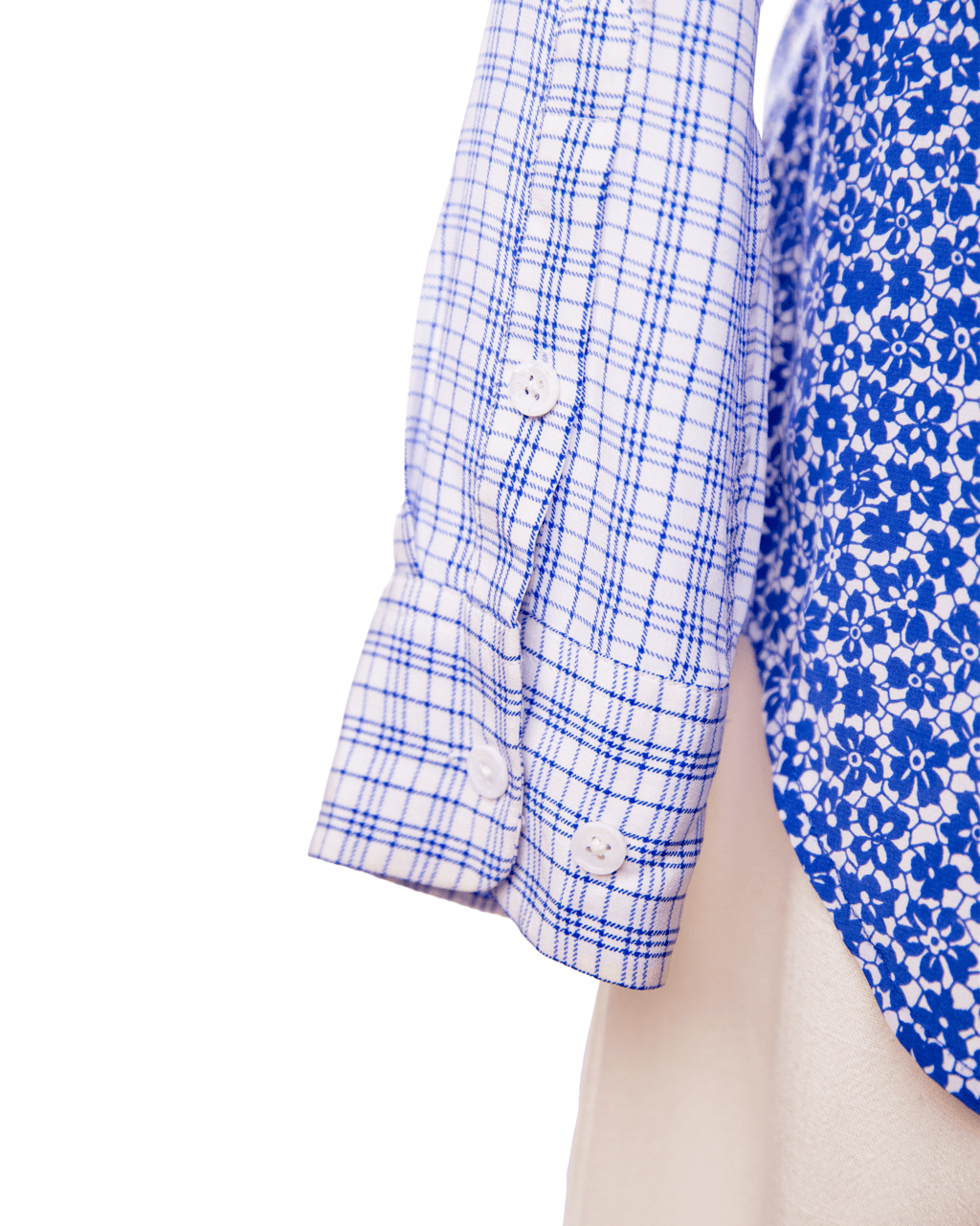 Equipment Lynn Mixed-Print Silk Blouse