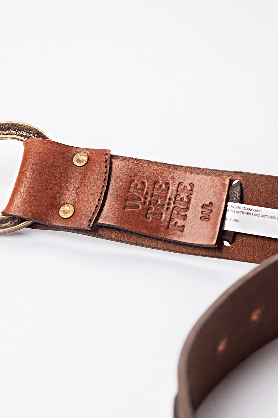 We The Free Wide Leather Statement Belt- New with Tags