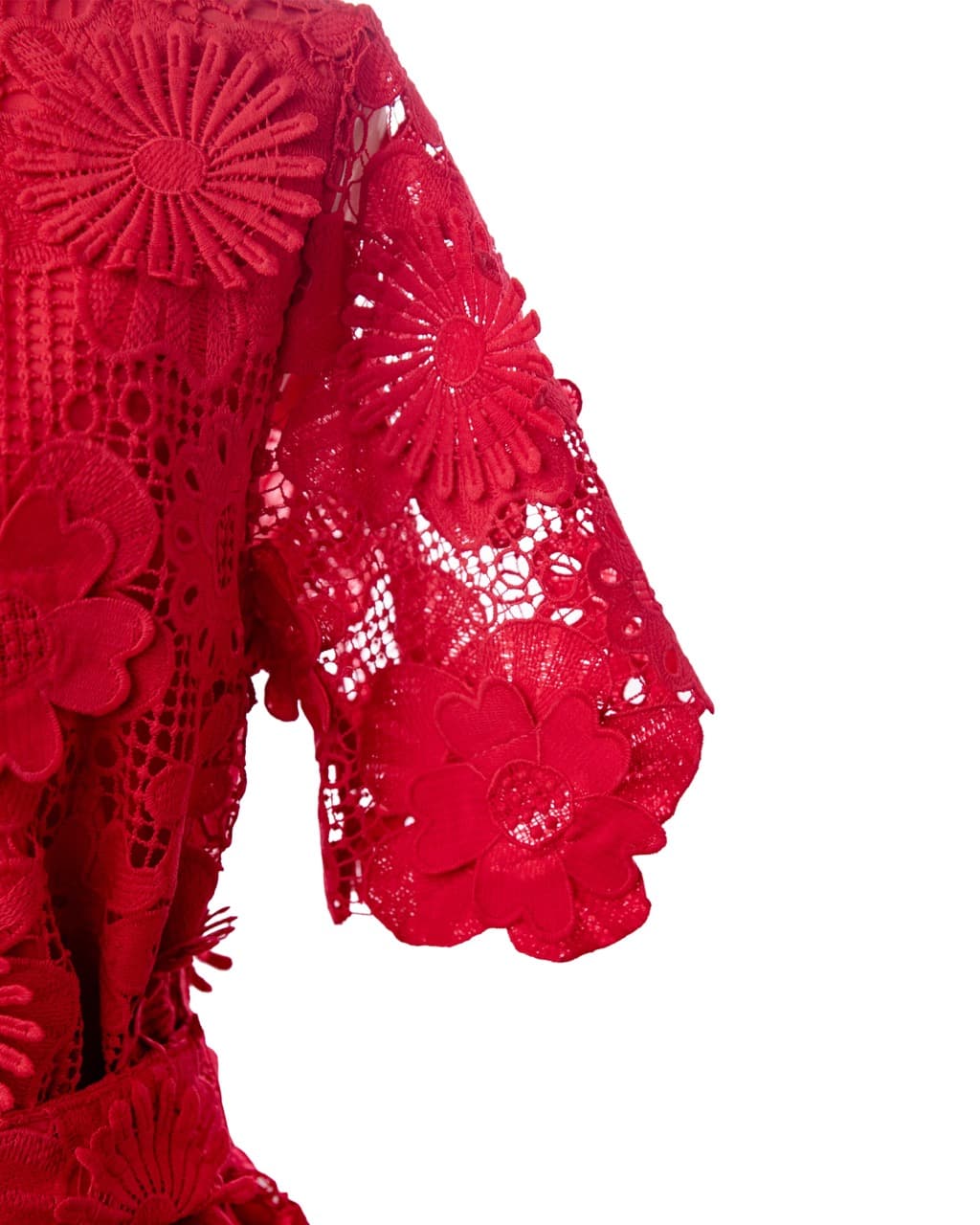 J.Marie Seraphina Floral Lace Belted Romper