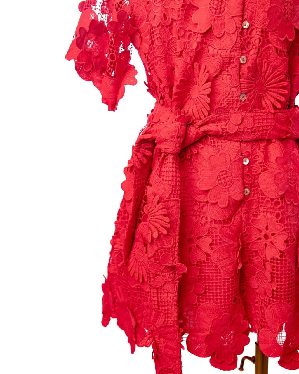 J.Marie Seraphina Floral Lace Belted Romper