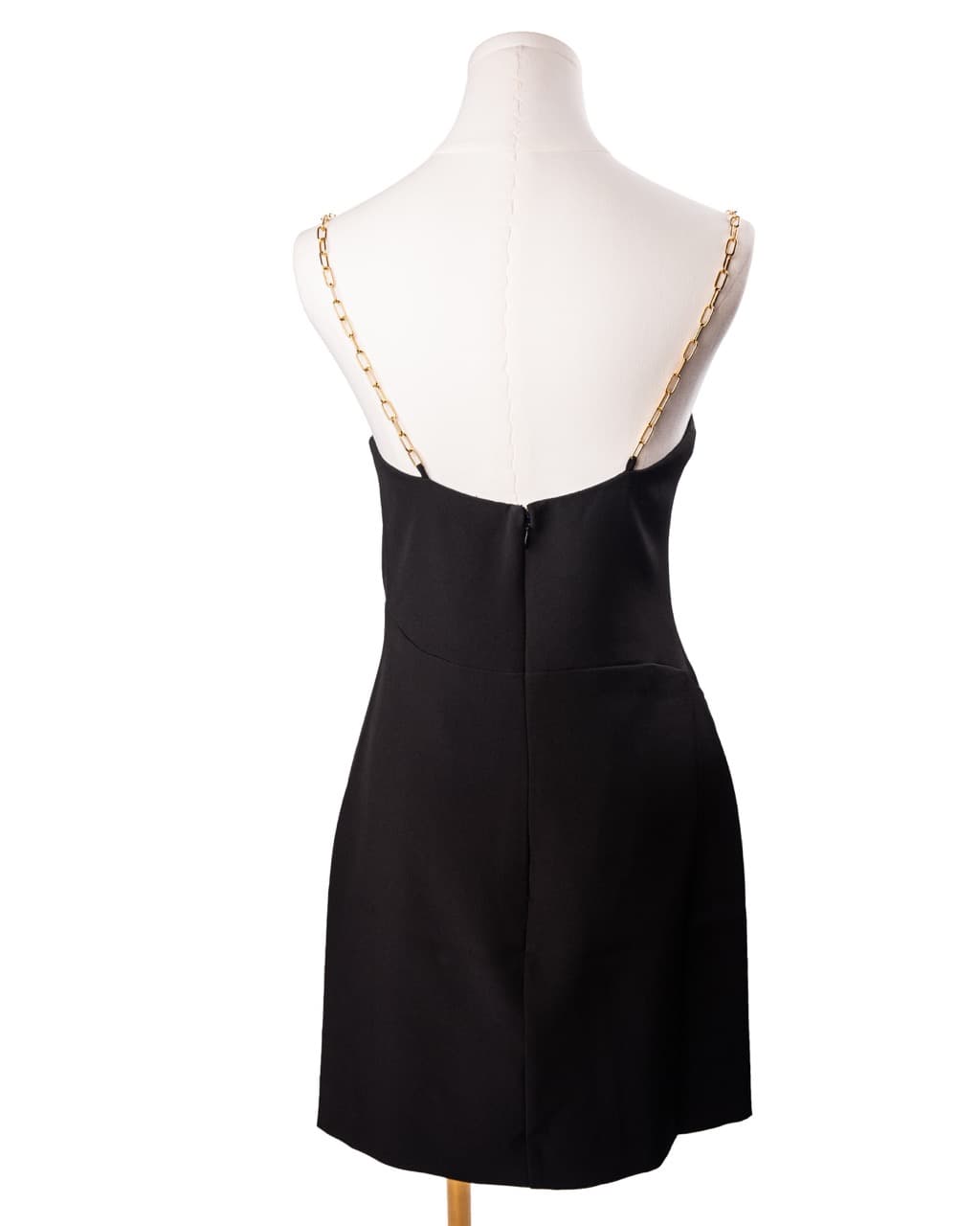 HALSTON Draped Chain Strap Cocktail Dress | New Without Tags