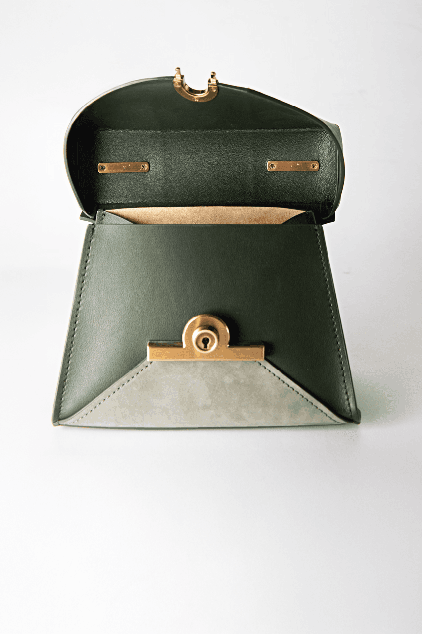 ZAC Zac Posen Amelia Mini Leather & Suede Colorblock Satchel in Parisian Nights