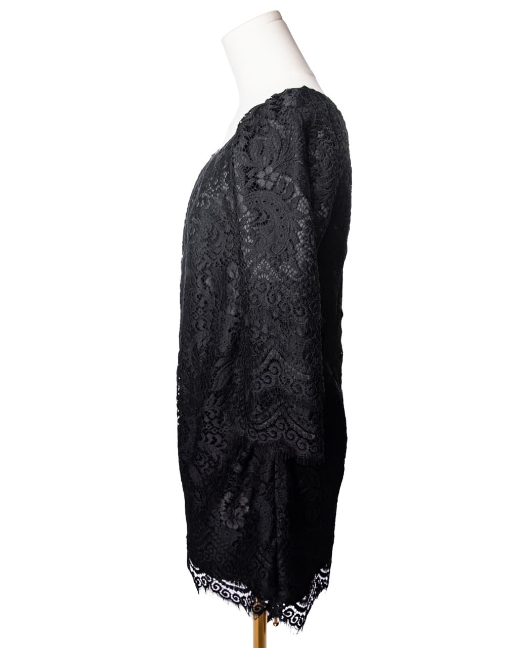 Leifsdottir Black Lace Shift Dress