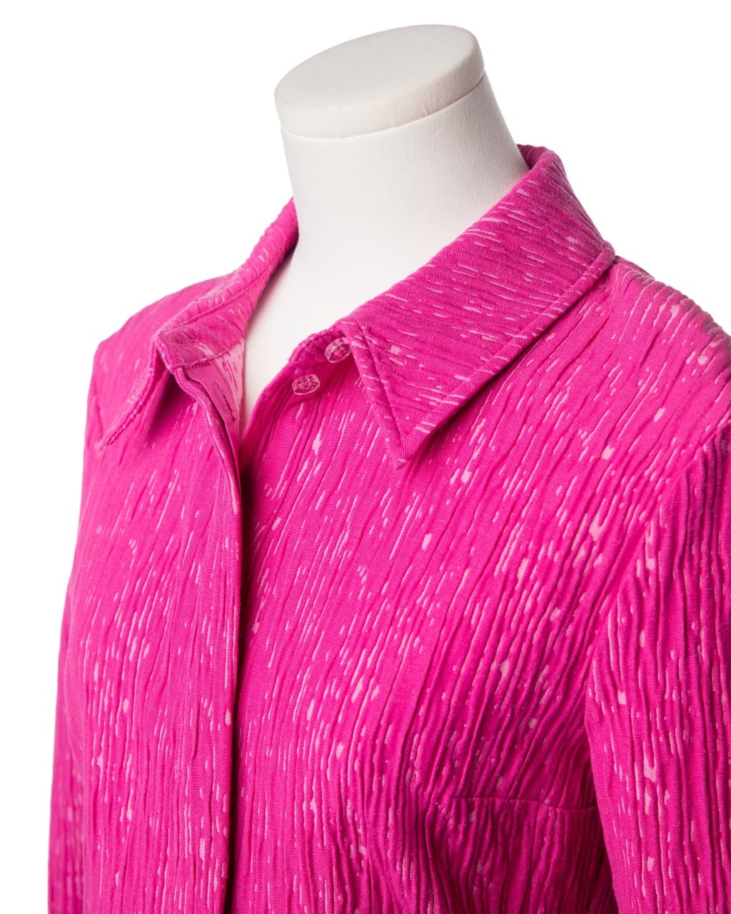 Stine Goya NWT Fuchsia Textured Lace-Up Back Shirt