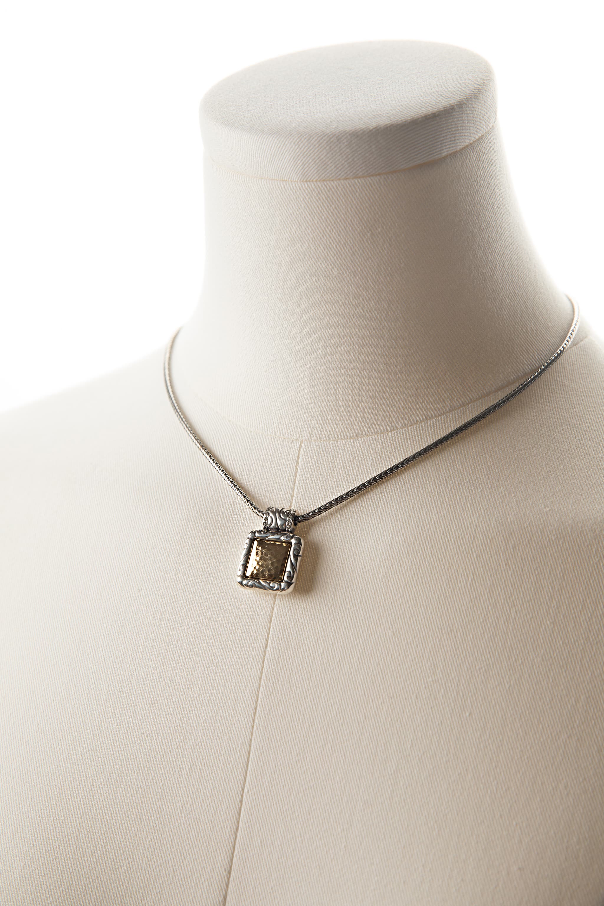 Brighton Reversible Mixed Metal Pendant Necklace