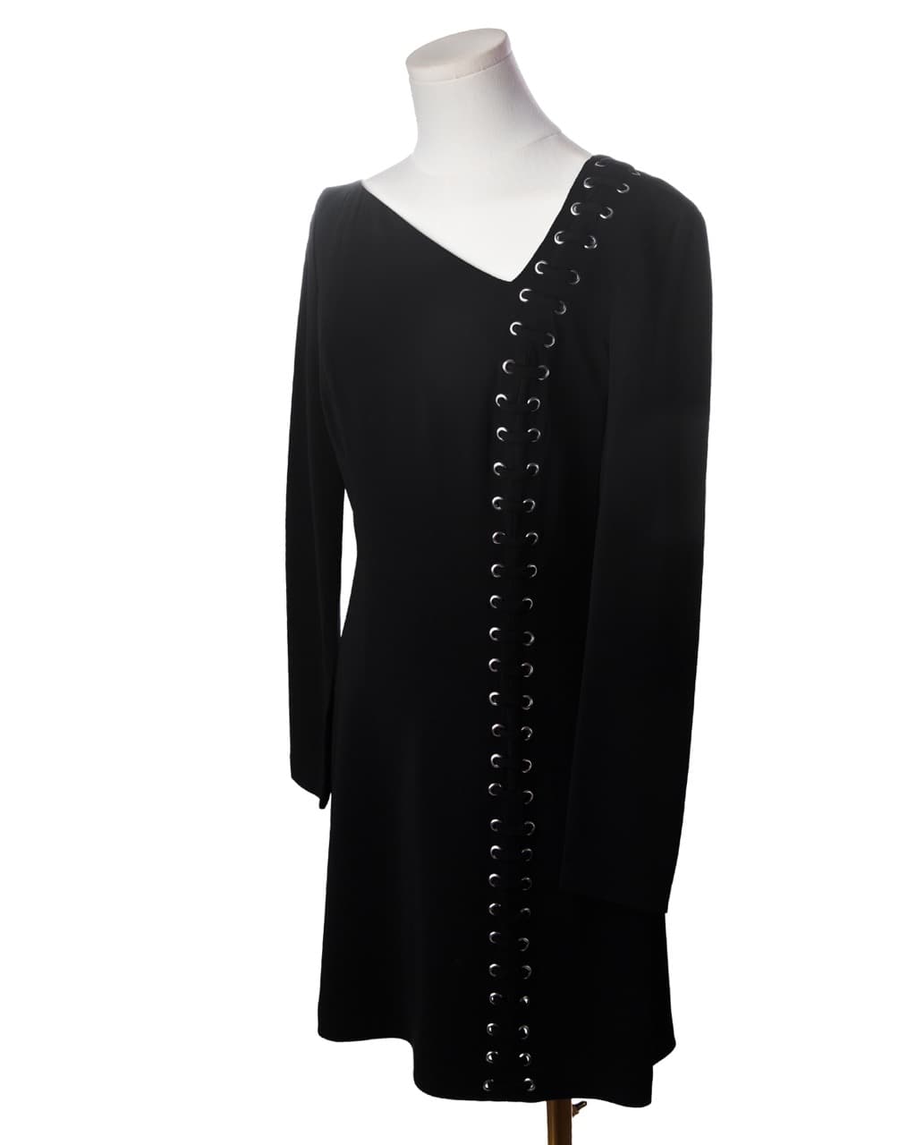 A.L.C. Lace-Up Long Sleeve Mini Dress