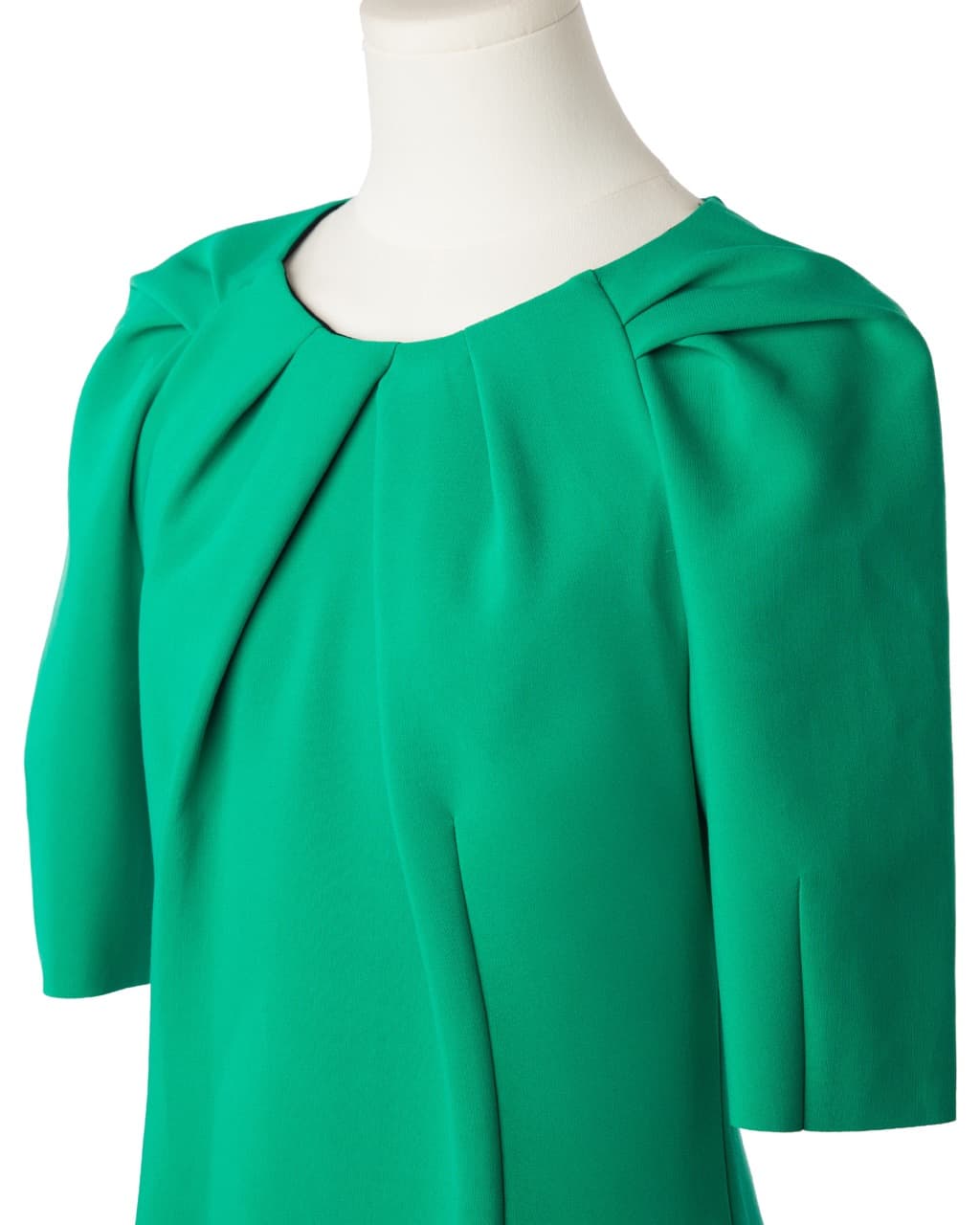Kobi Halperin Green Pleated Shift Dress NWT