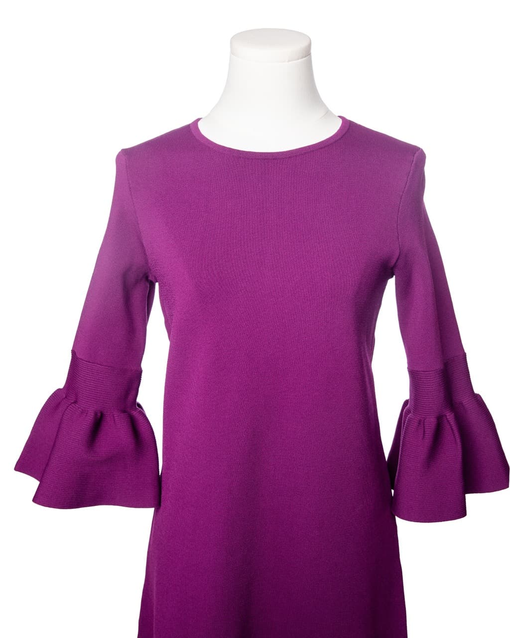 Ted Baker Magenta Bell Sleeve Knit Dress