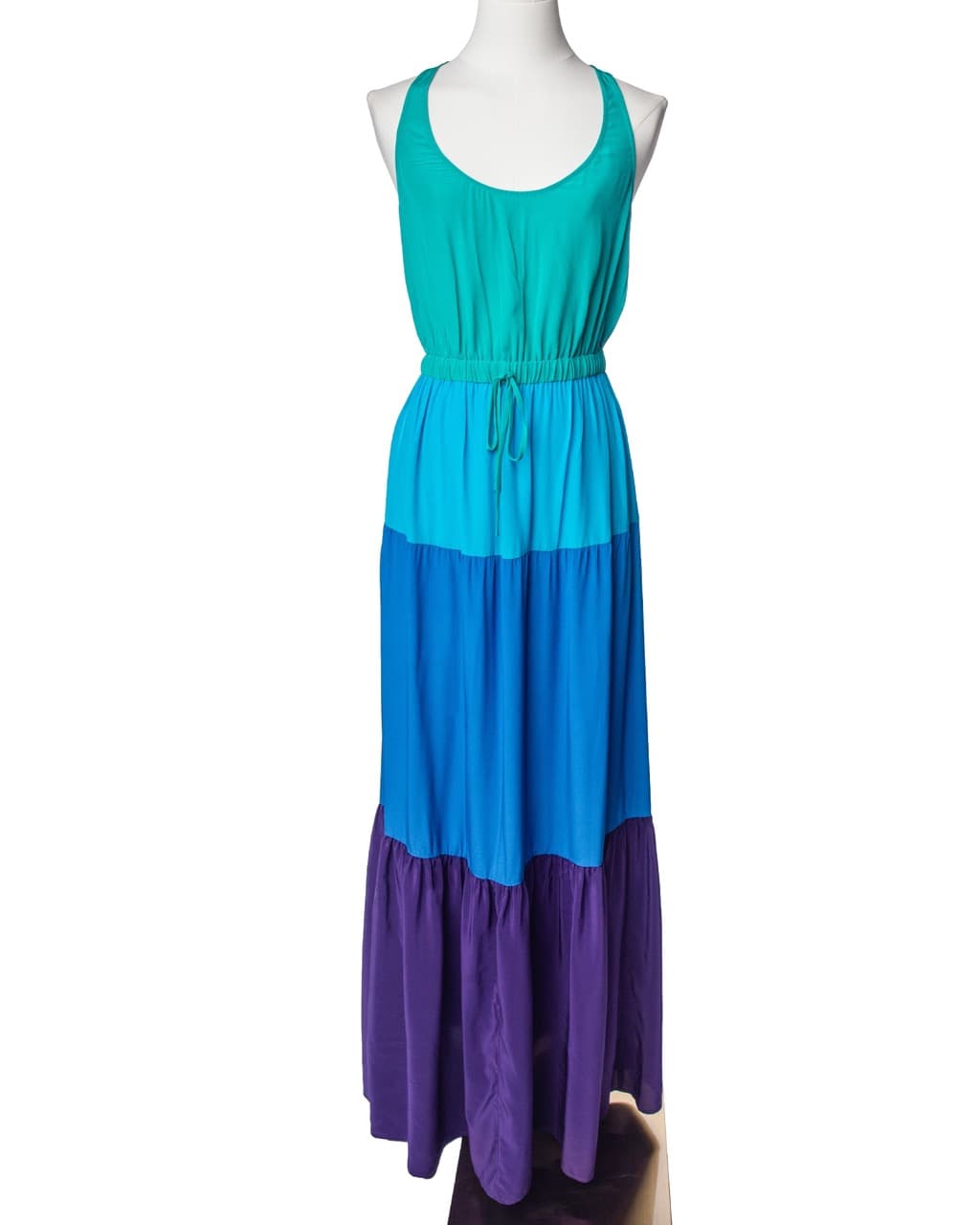 Twelfth Street by Cynthia Vincent Fifika Silk Colorblock Maxi Dress