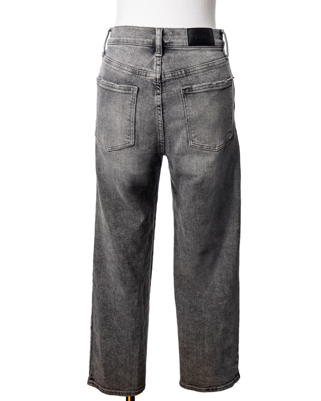 Pistola Washed Charcoal Button Fly Straight Leg Jeans