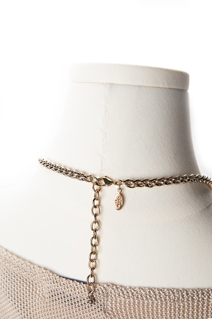 Joan Rivers Gold-Tone Faceted Pendant Necklace