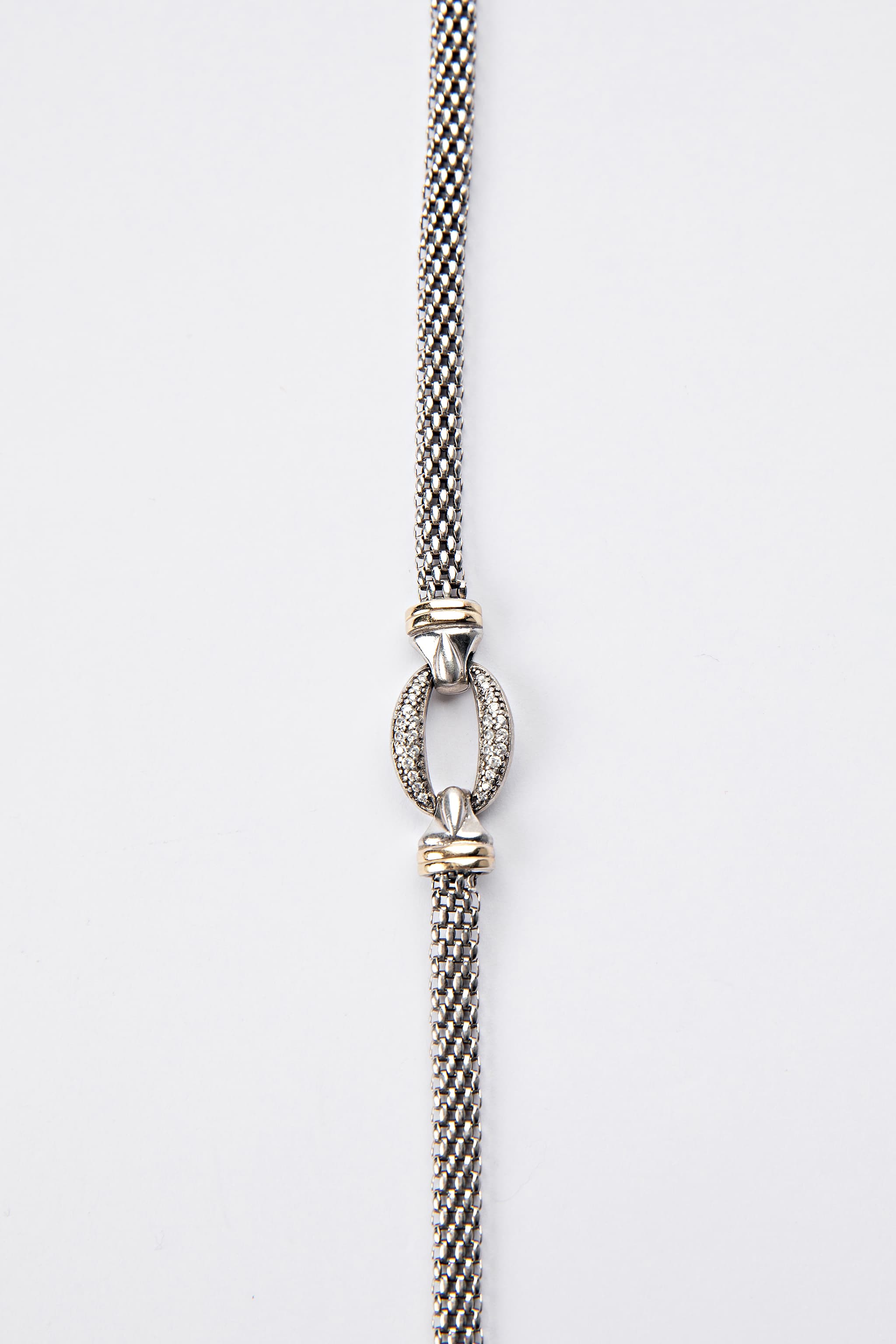 Elevated Mixed Metal Mesh Bracelet
