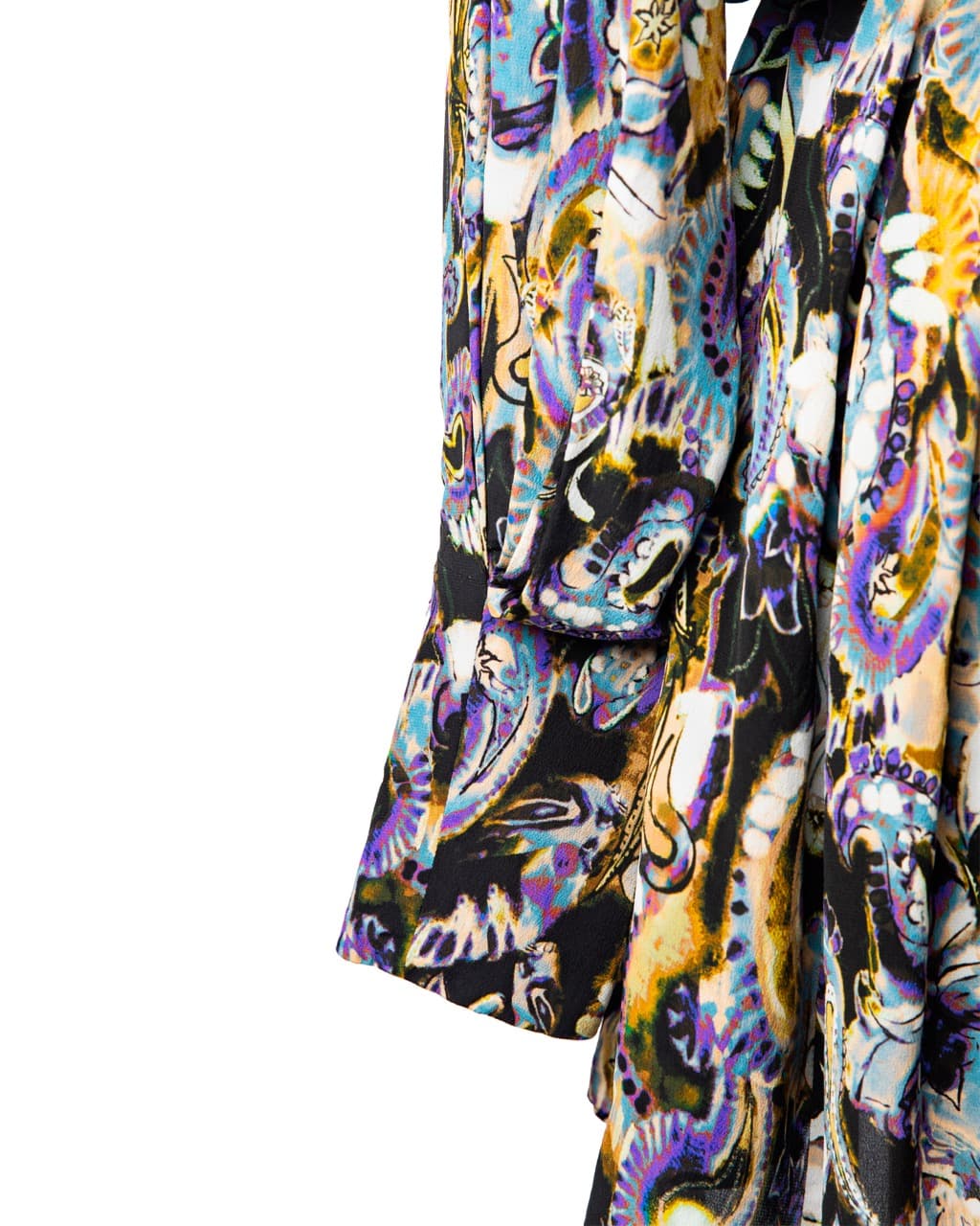IRO Damie Silk-Blend Abstract Paisley Mini Dress