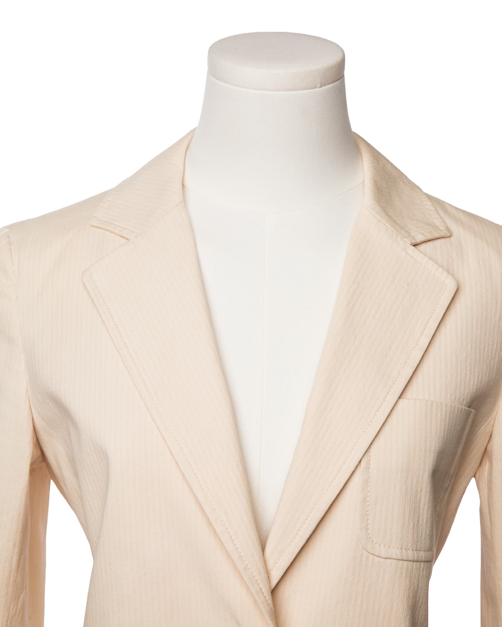 Theory Soft Ivory Textured Patch Pocket Blazer