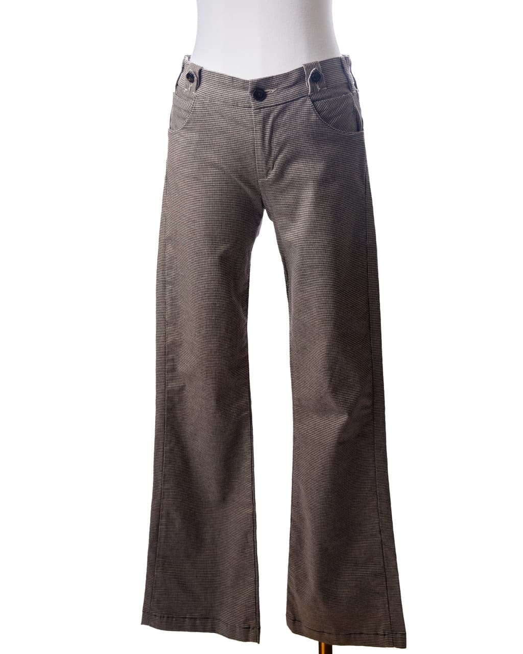 Citizens of Humanity Houndstooth Wide-Leg Trouser Jeans