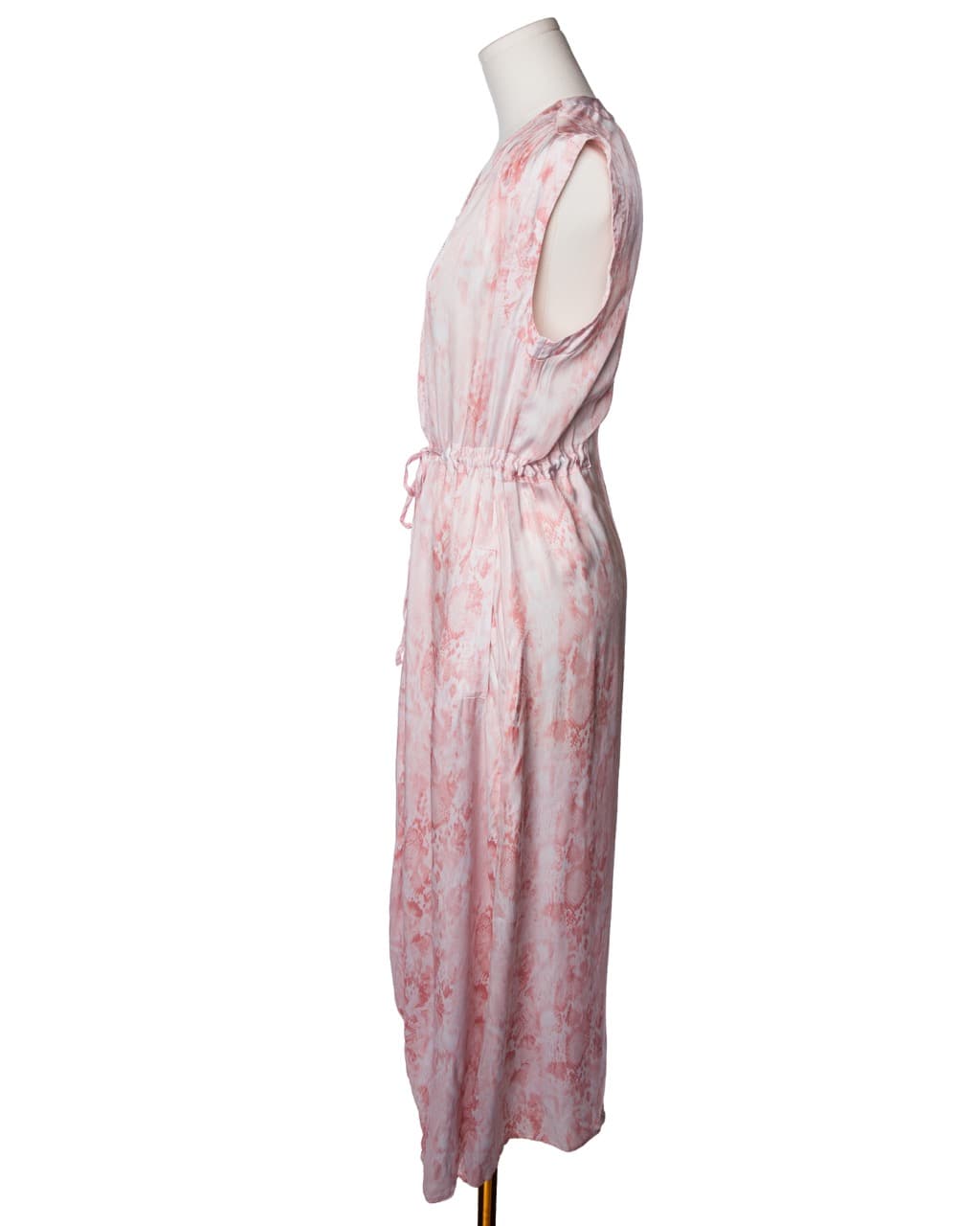 AllSaints Tate Masala Snake Print Midi Dress