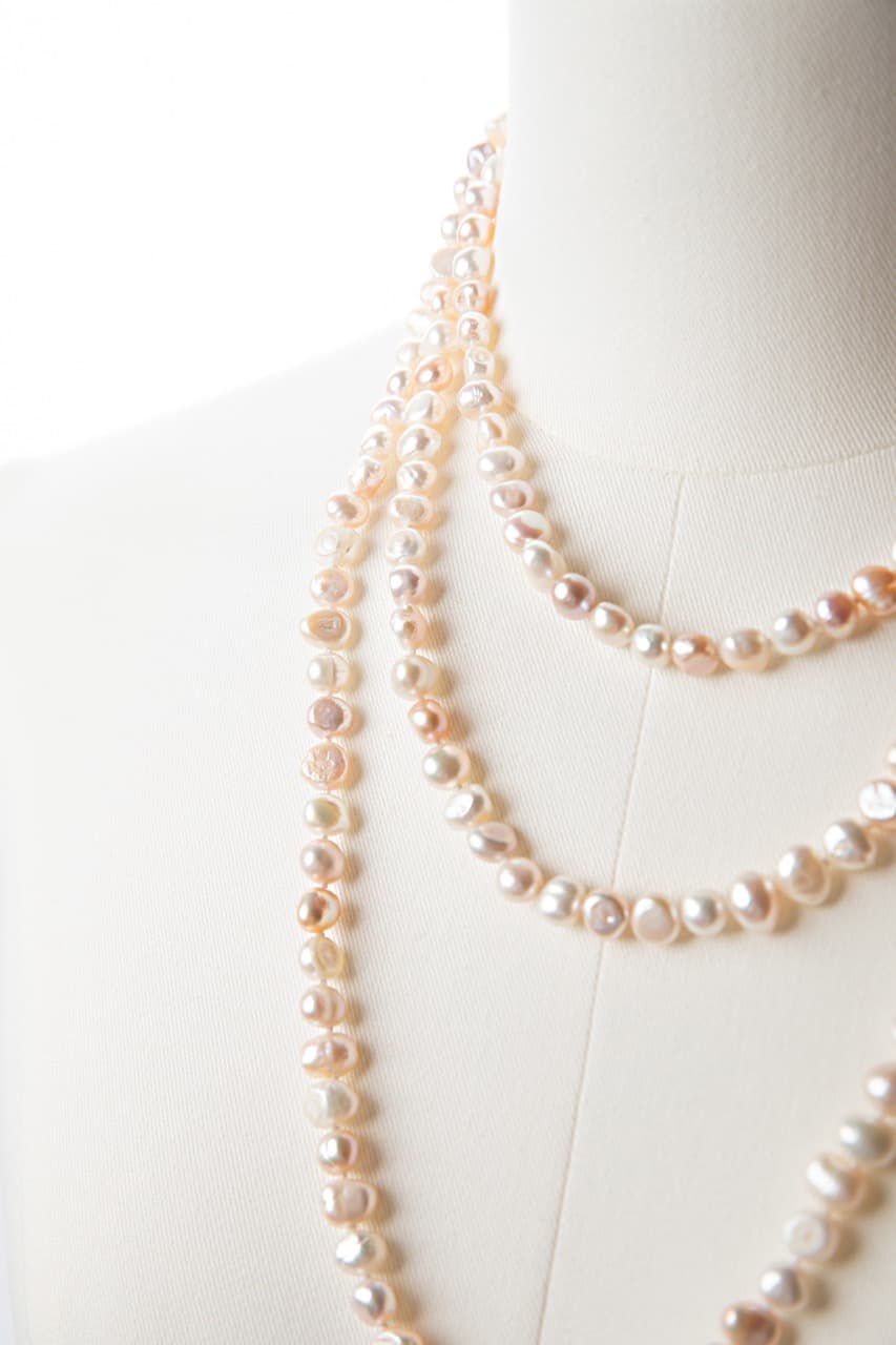 Blush Baroque Freshwater Pearl Convertible Necklace