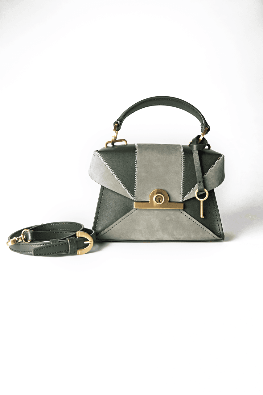 ZAC Zac Posen Amelia Mini Leather & Suede Colorblock Satchel in Parisian Nights