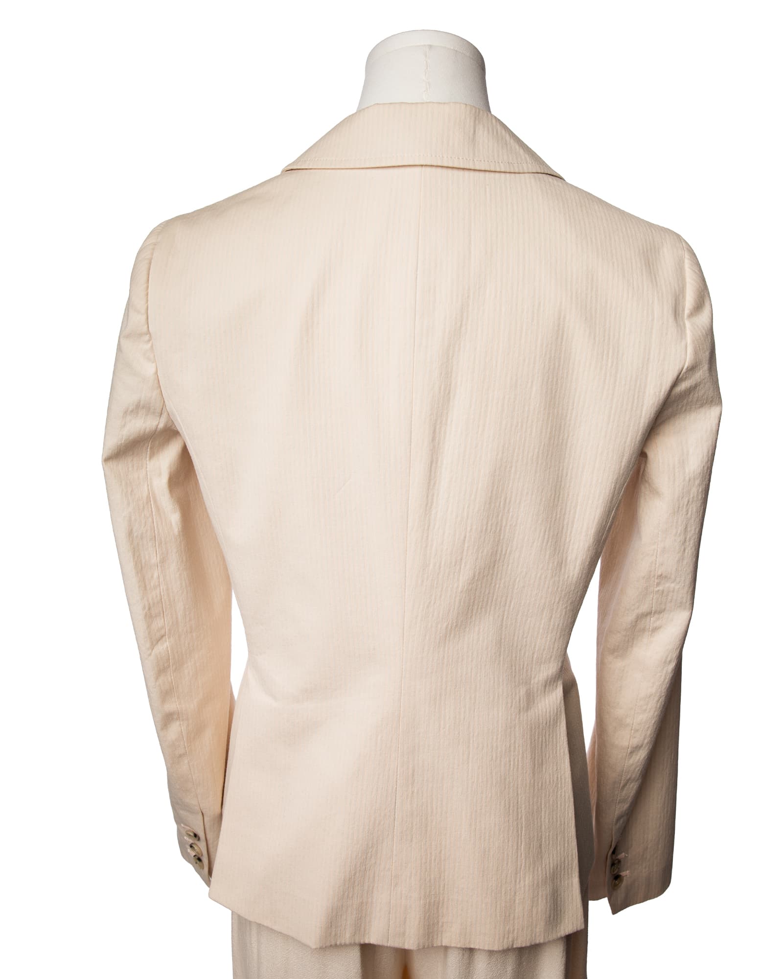 Theory Soft Ivory Textured Patch Pocket Blazer