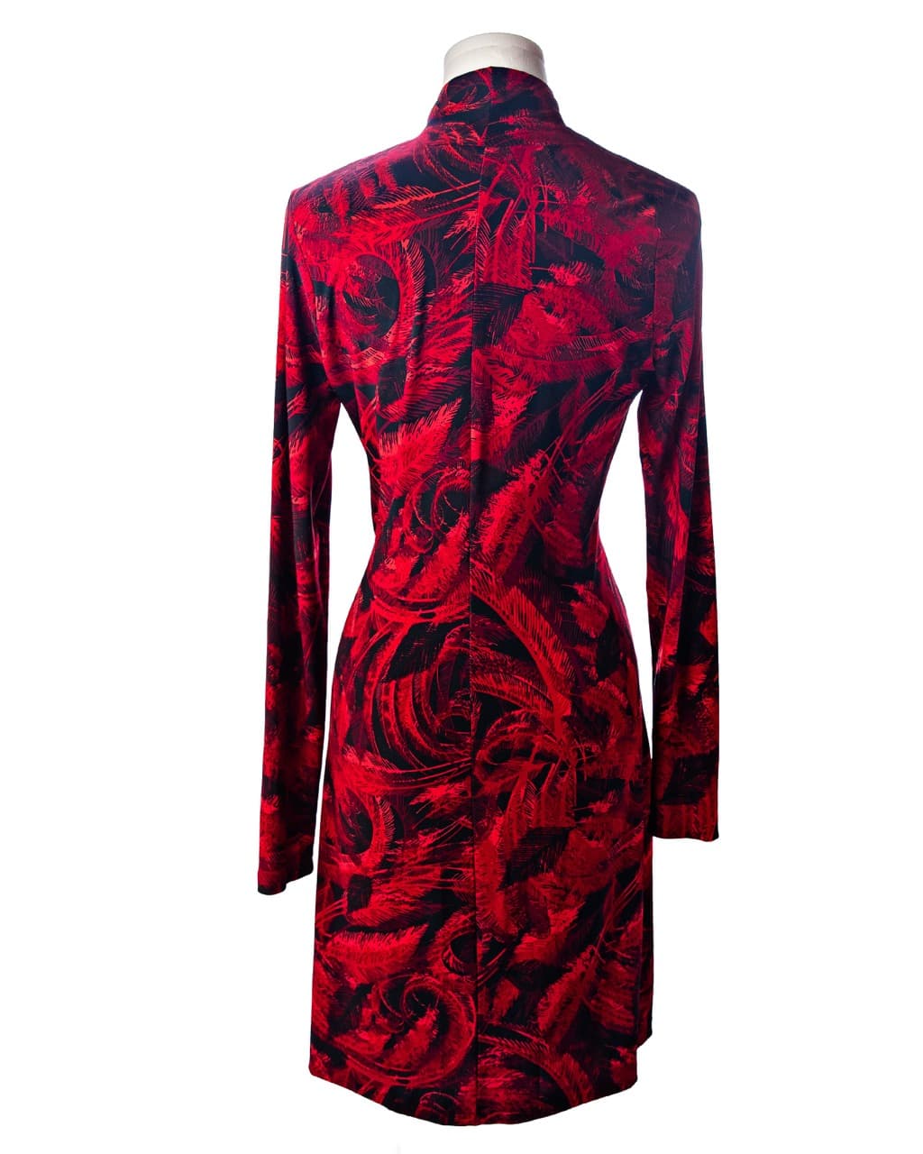 Norma Kamali Printed Faux Wrap Dress