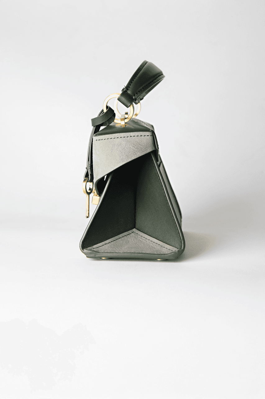ZAC Zac Posen Amelia Mini Leather & Suede Colorblock Satchel in Parisian Nights