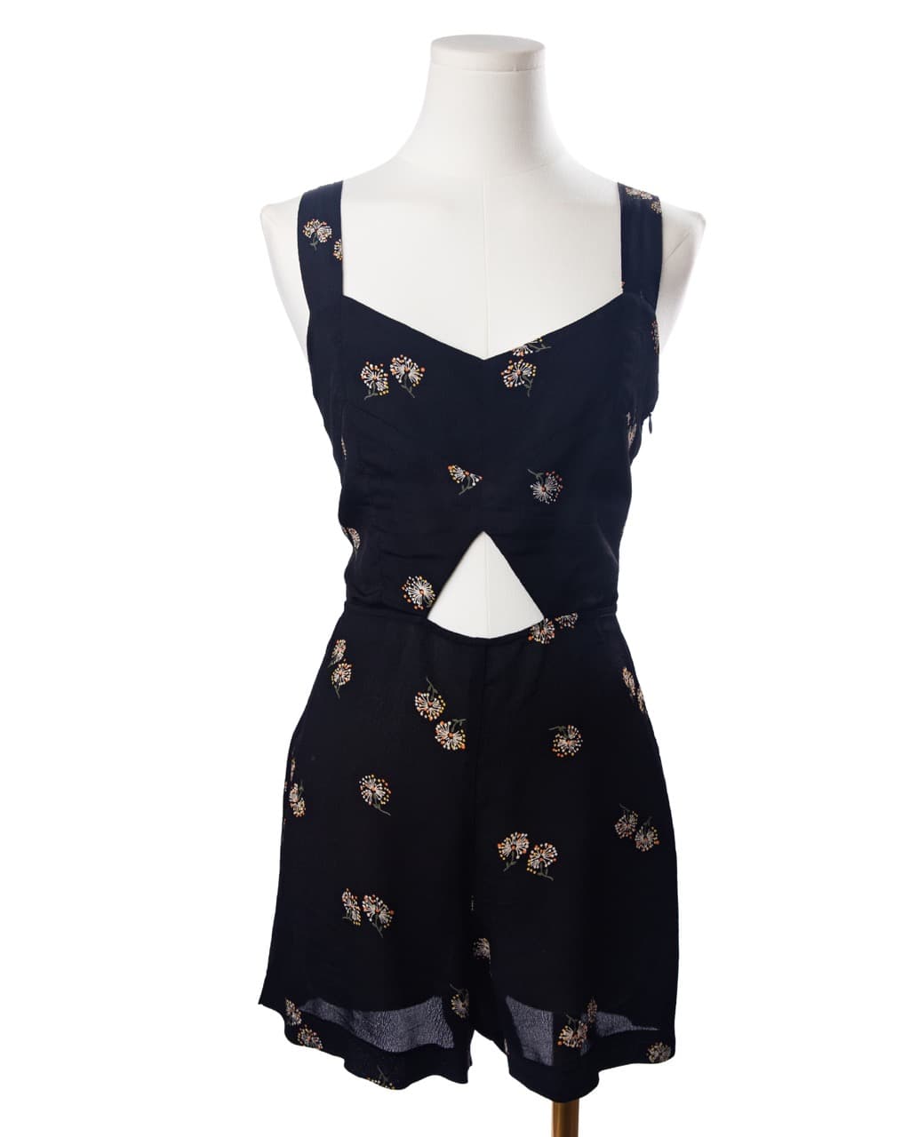 Reformation Floral Cutout Romper