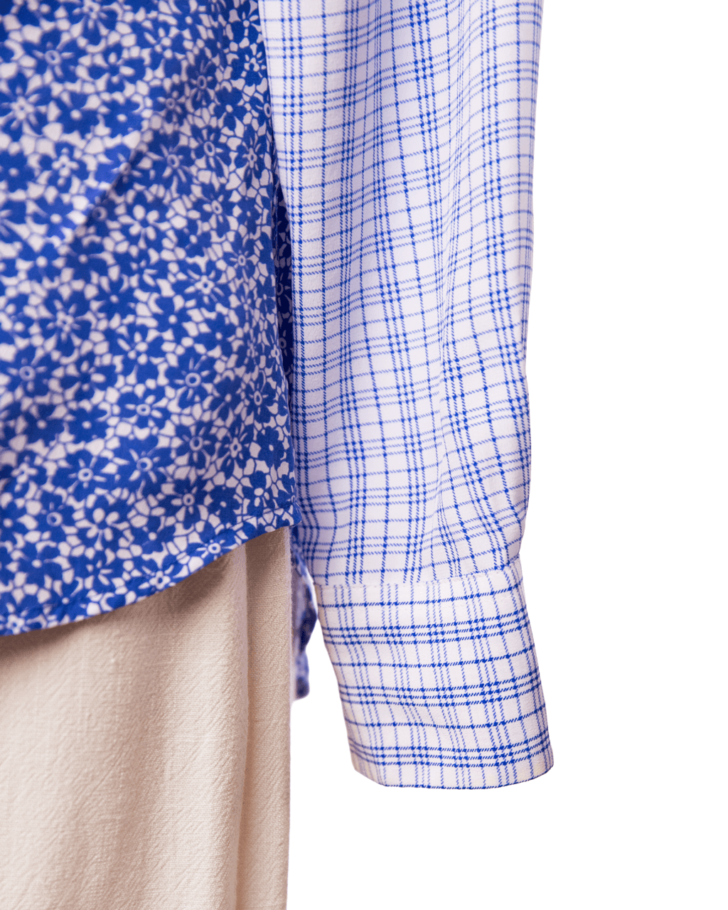 Equipment Lynn Mixed-Print Silk Blouse