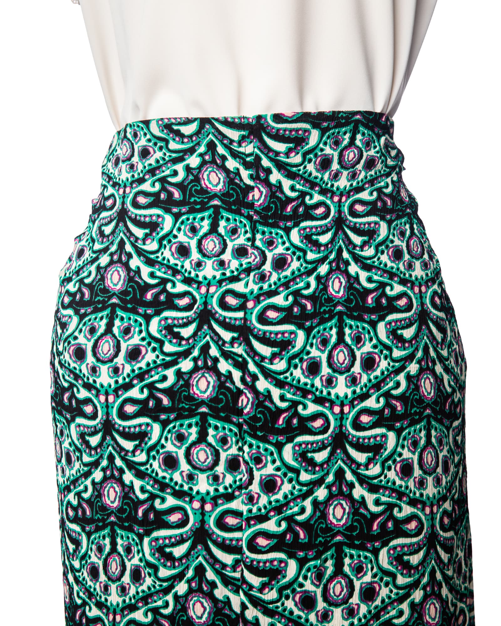 Ba&sh New With Tags Printed Ruffle Midi Skirt- New with Tags