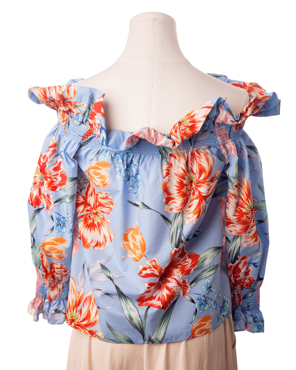 Christy Lynn Regina Floral Off-the-Shoulder Cotton Top