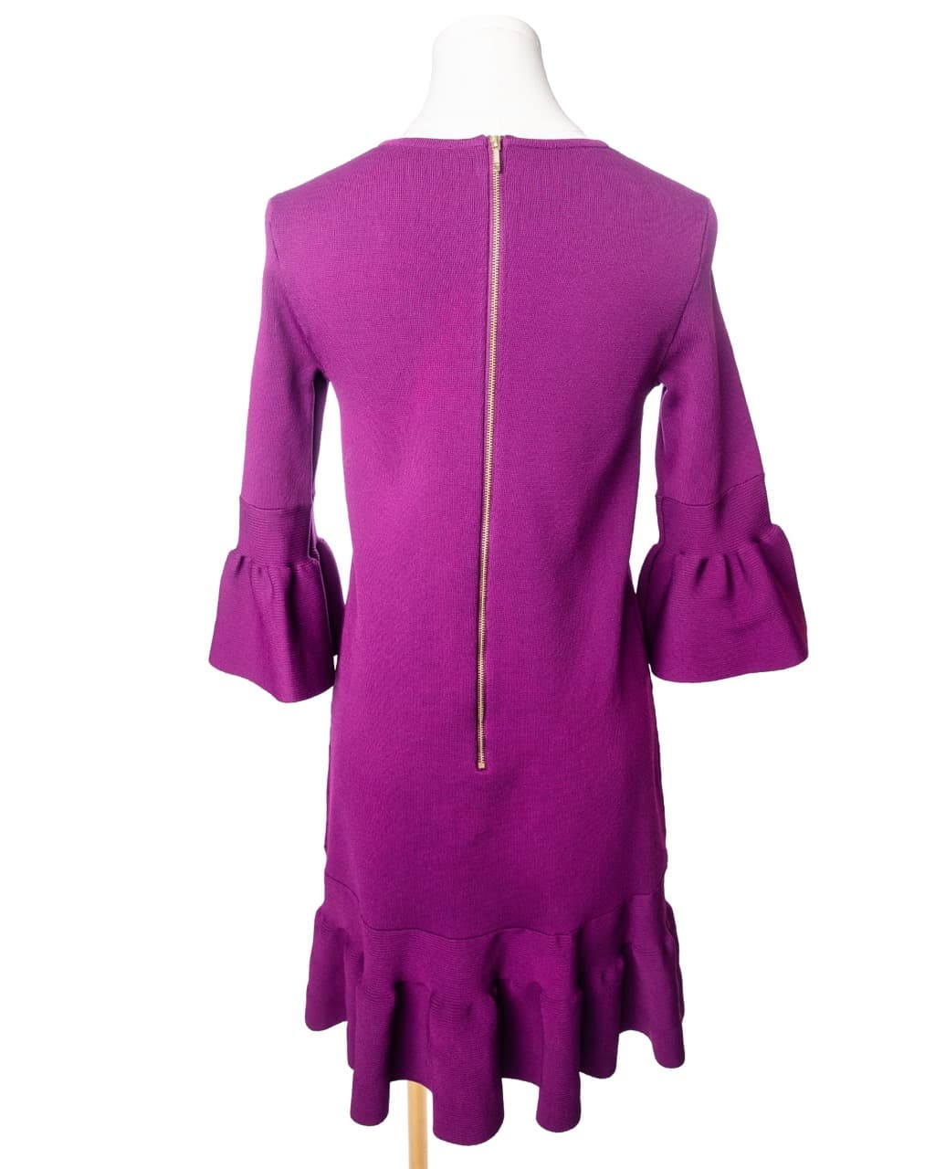 Ted Baker Magenta Bell Sleeve Knit Dress