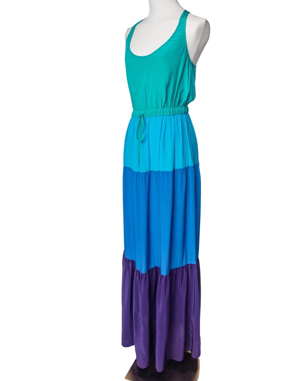 Twelfth Street by Cynthia Vincent Fifika Silk Colorblock Maxi Dress