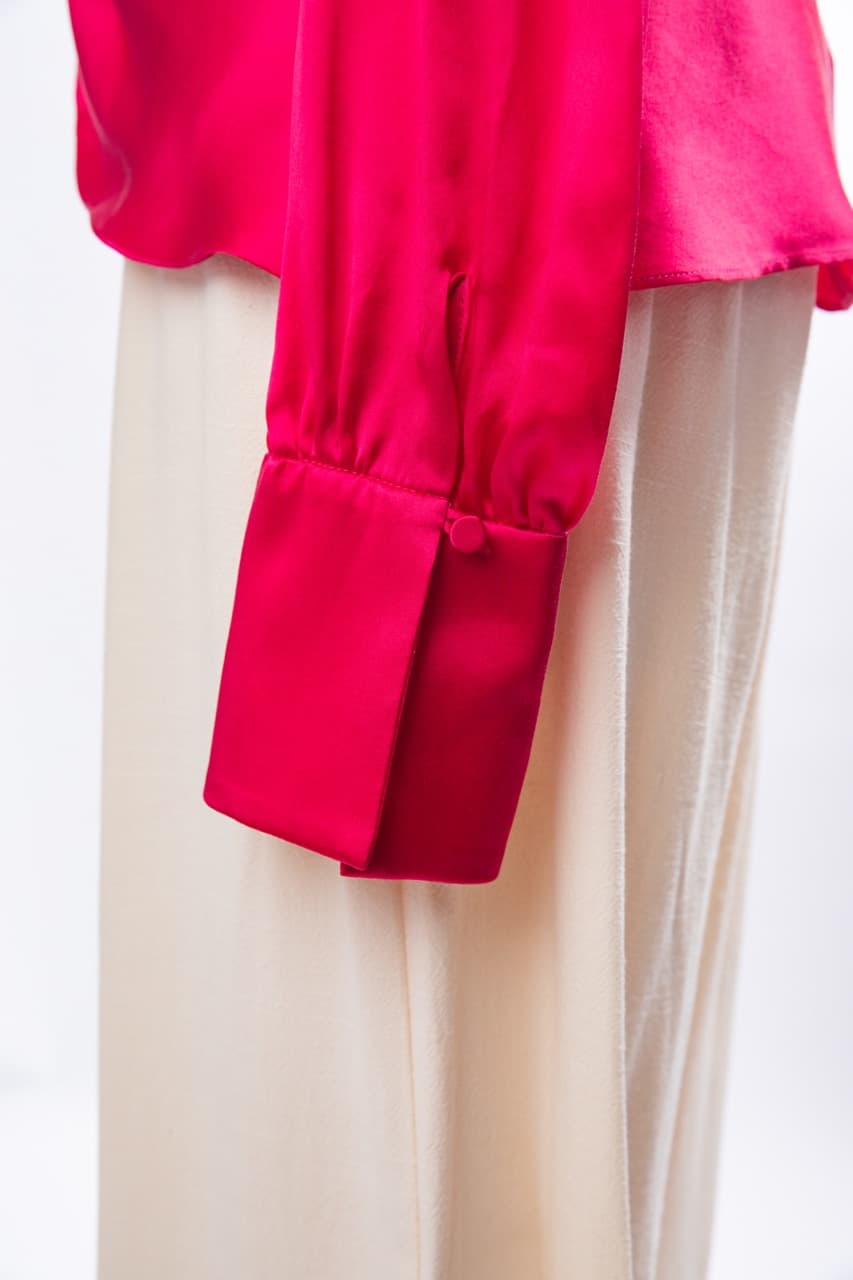 Jonathan Simkhai Silk Twist-Front Blouse