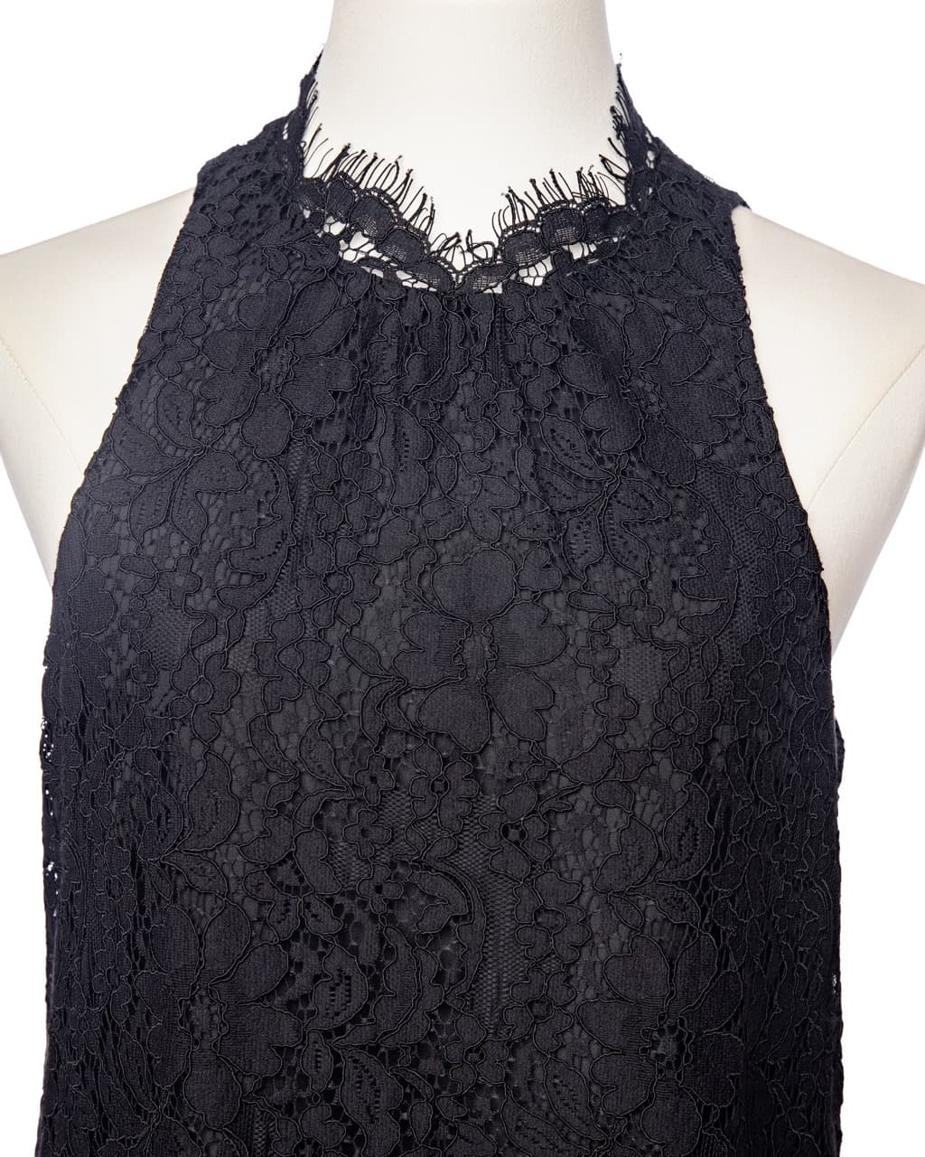 Joie Black Lace Halter Shift Dress