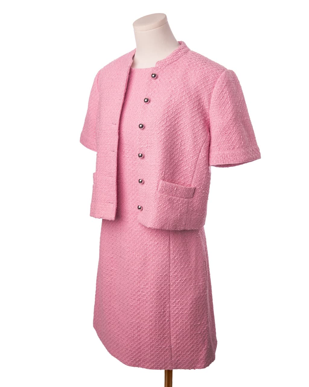 Derek Lam 10 Crosby Farah & Grace Pink Tweed Dress and Jacket Set