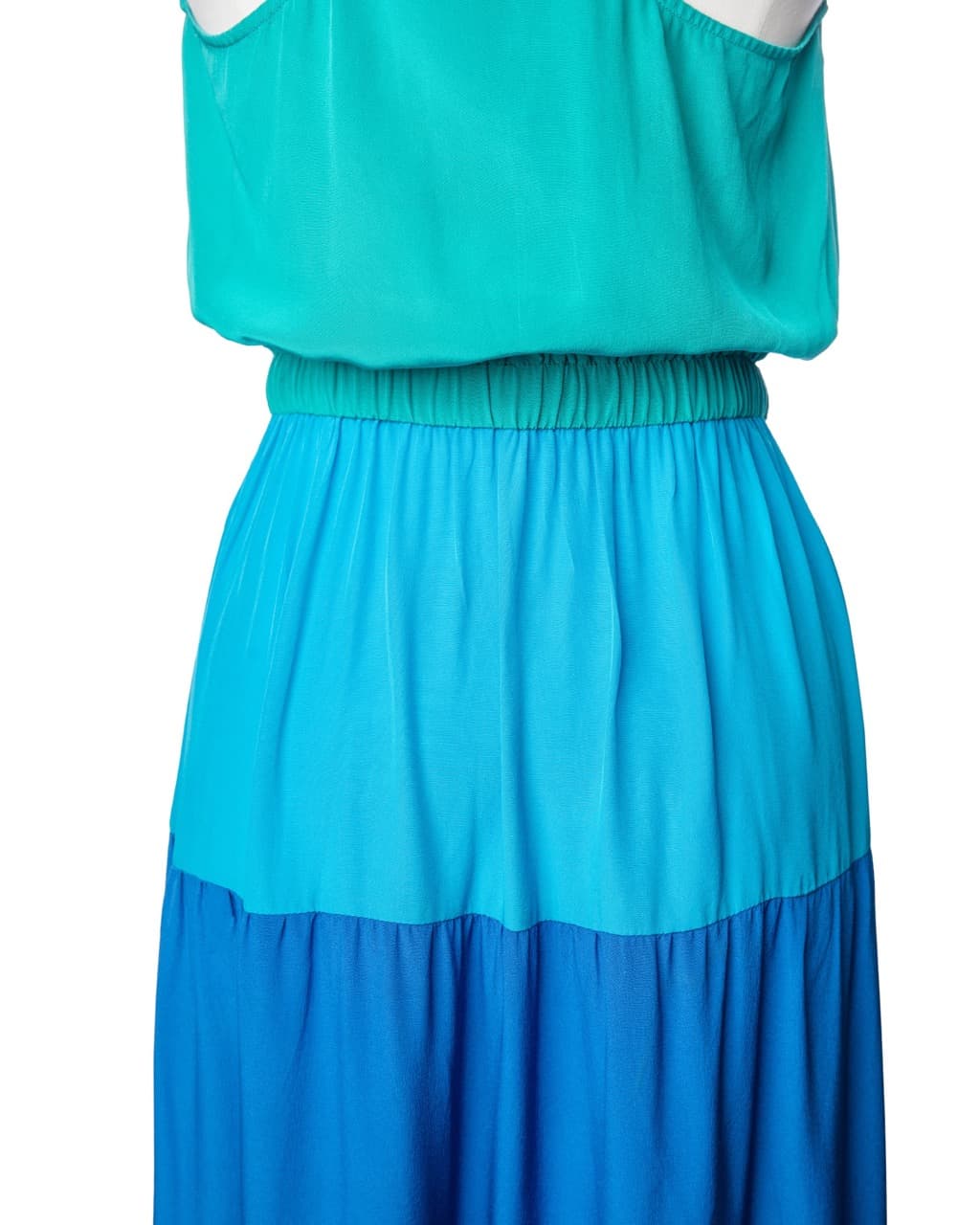 Twelfth Street by Cynthia Vincent Fifika Silk Colorblock Maxi Dress