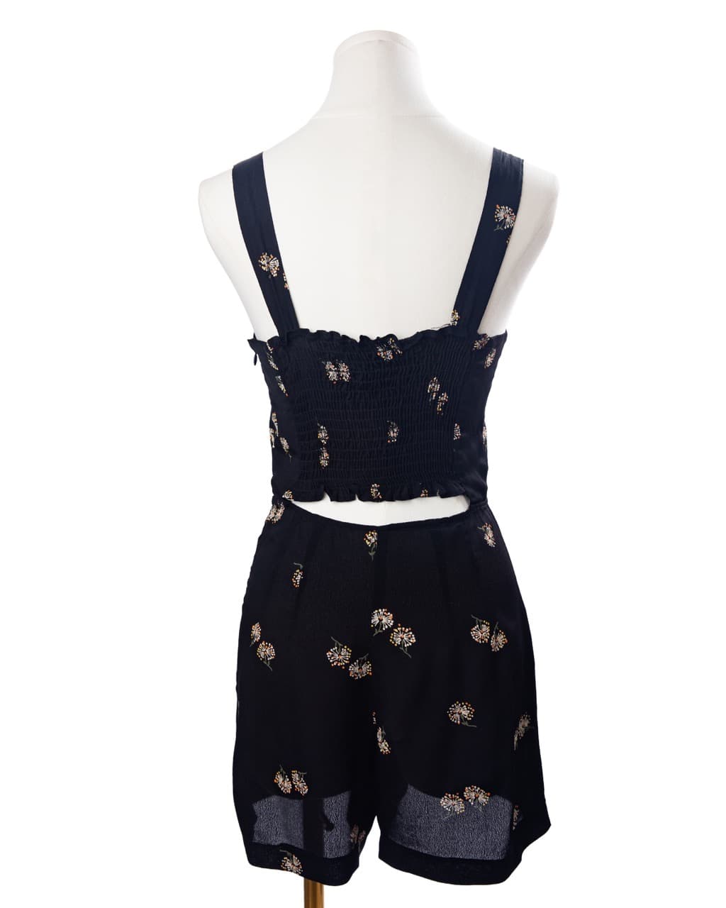 Reformation Floral Cutout Romper