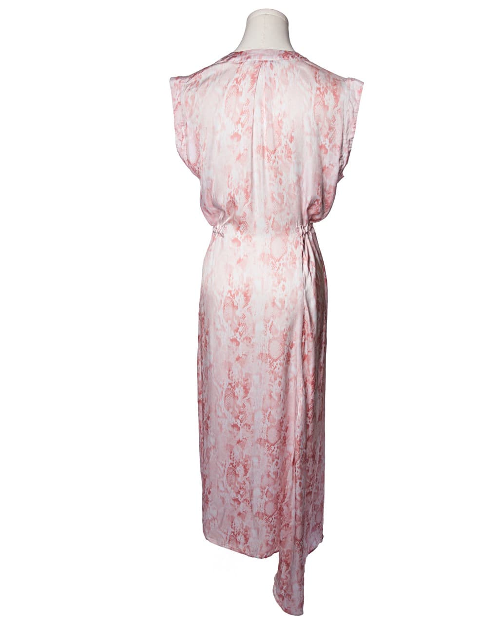 AllSaints Tate Masala Snake Print Midi Dress