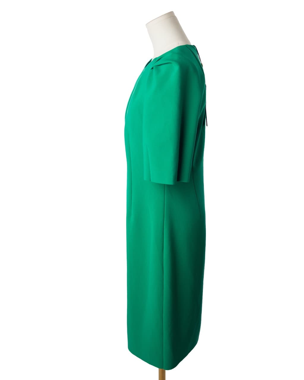 Kobi Halperin Green Pleated Shift Dress NWT