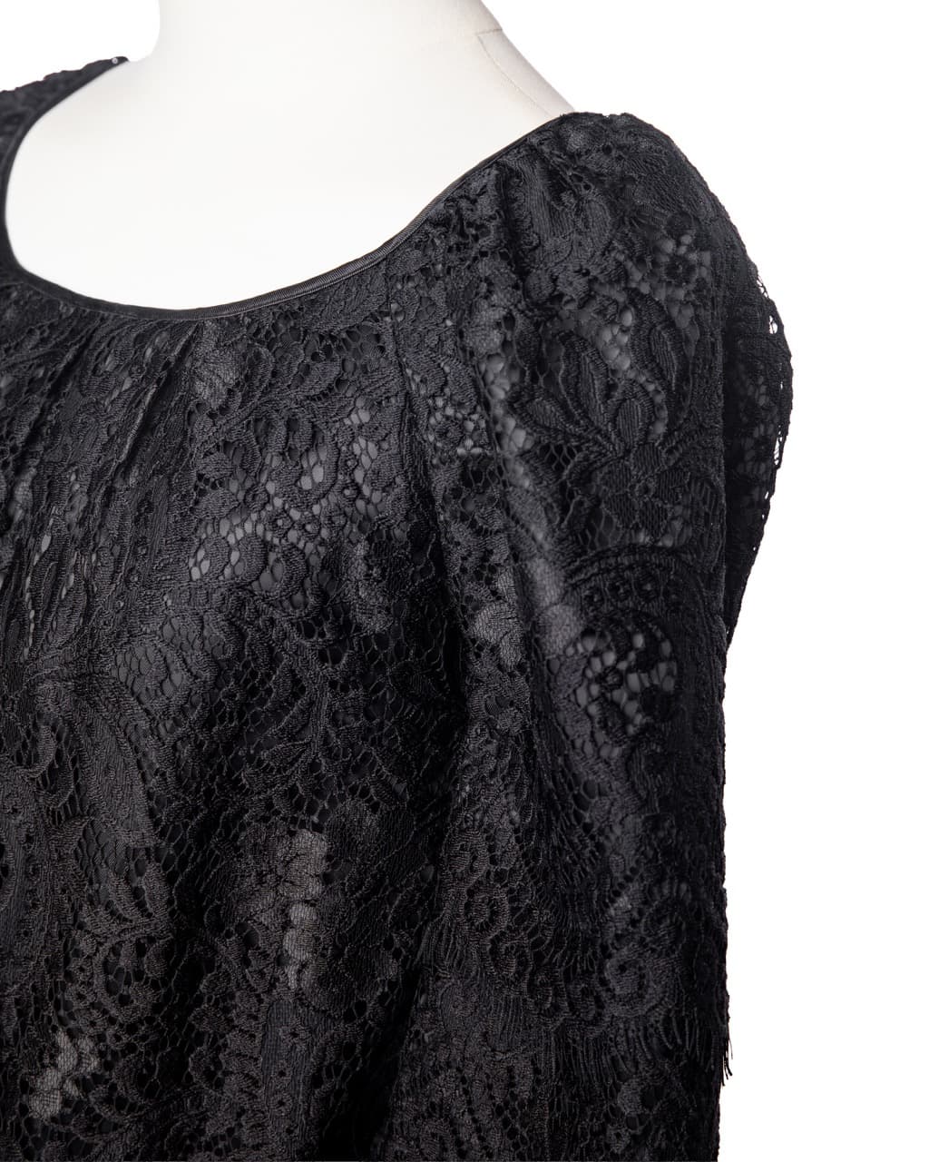 Leifsdottir Black Lace Shift Dress
