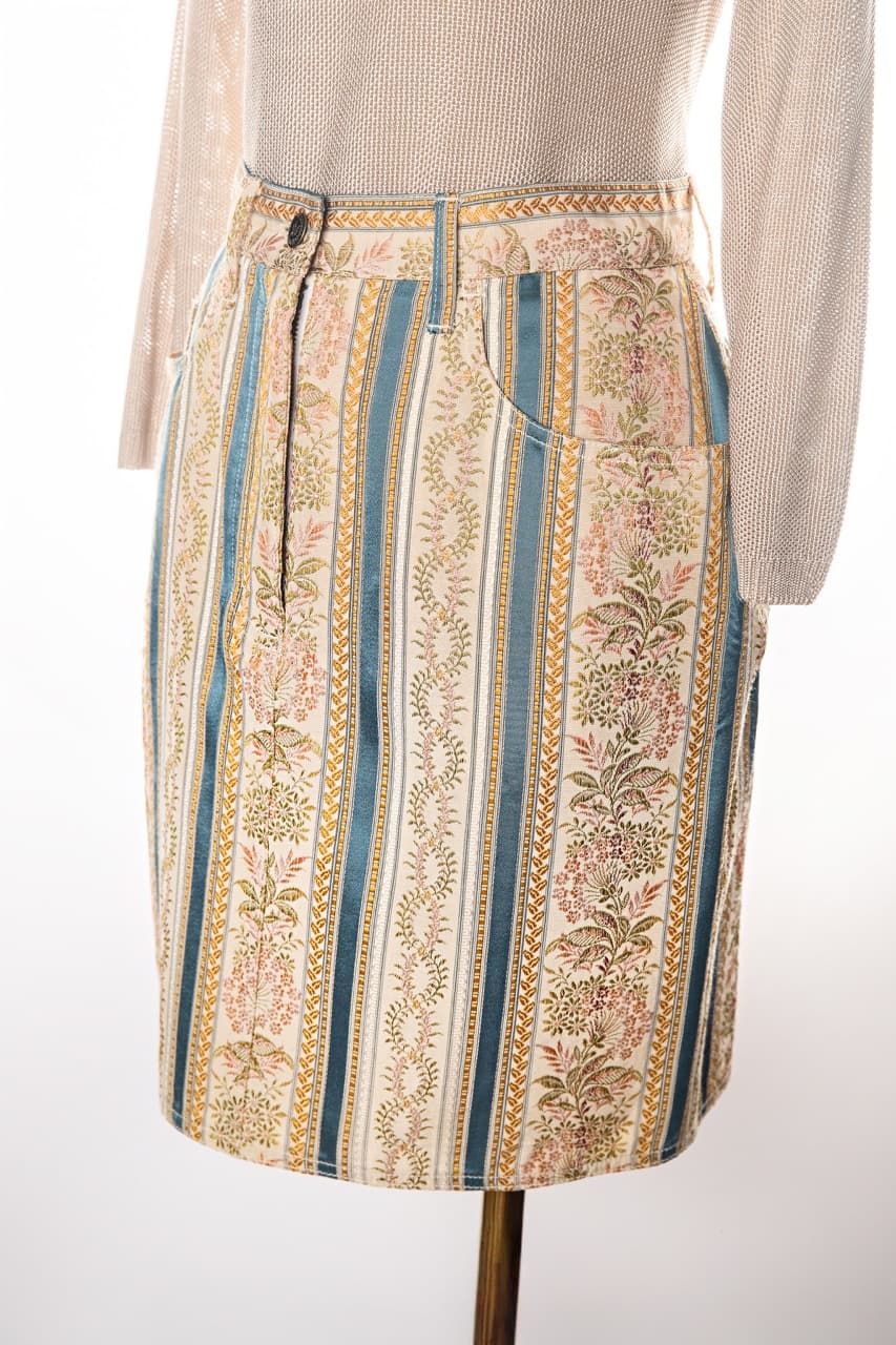 Moschino Italian Tapestry Skirt