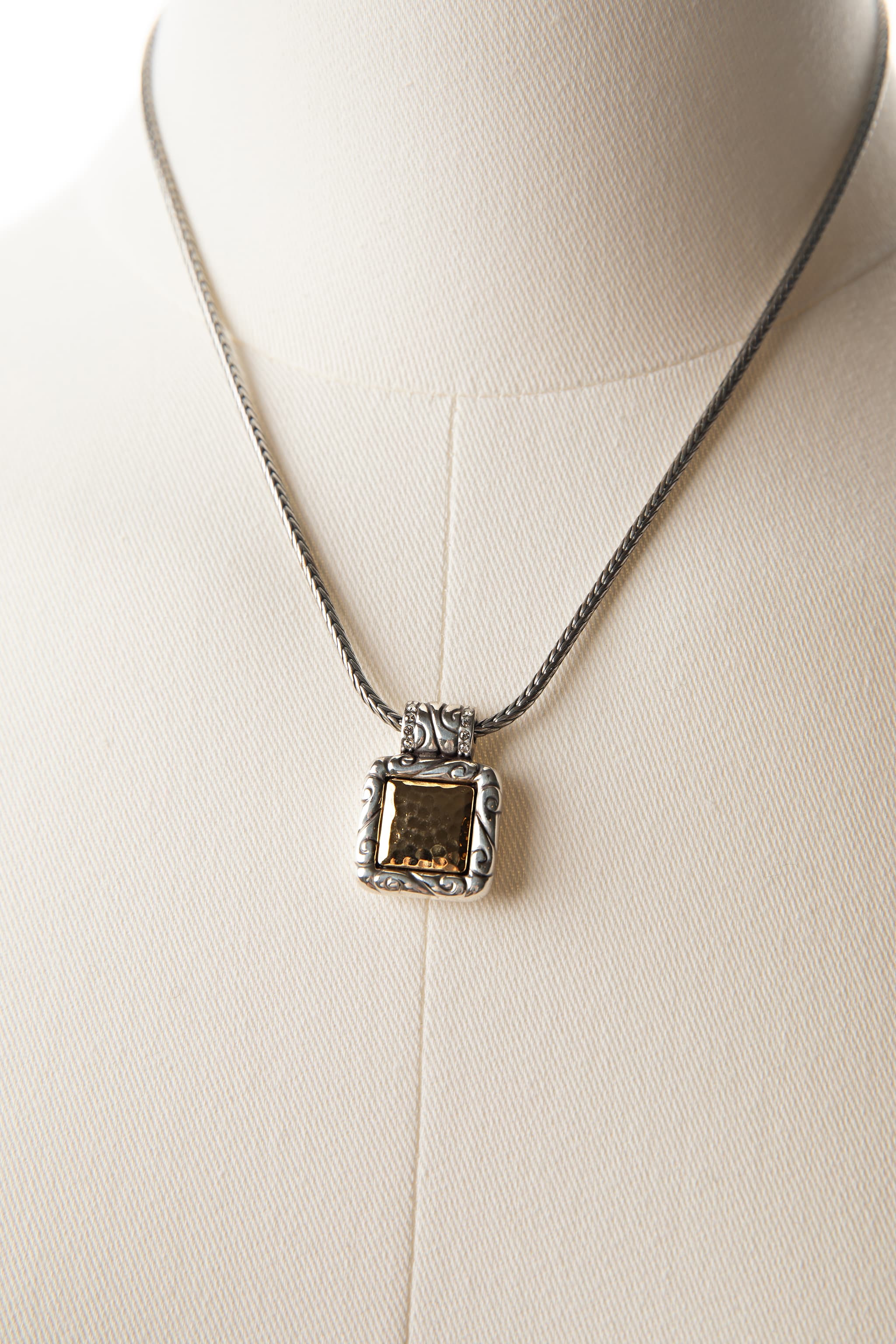 Brighton Reversible Mixed Metal Pendant Necklace