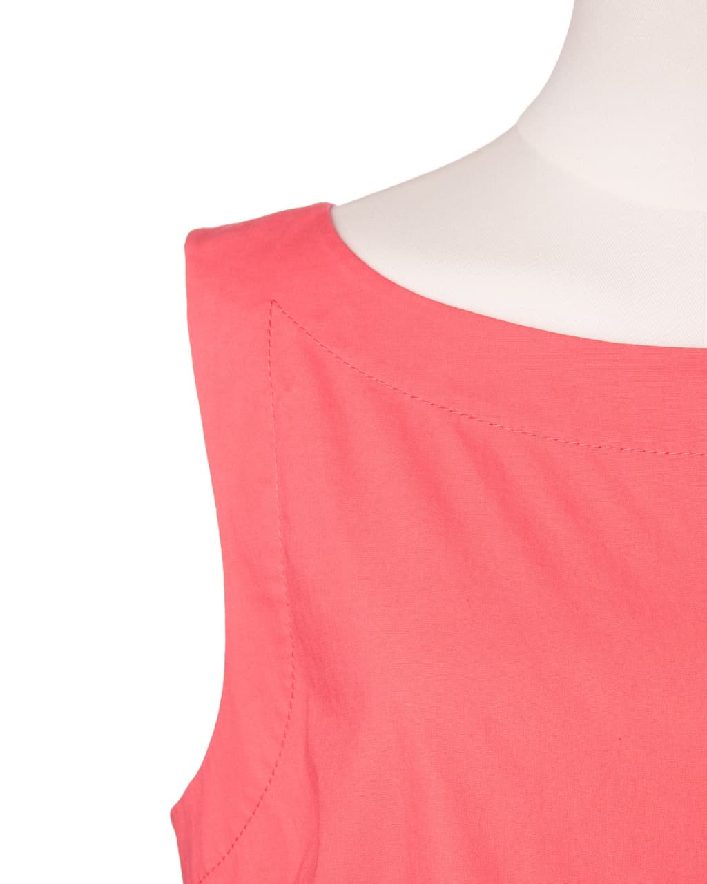 Kate Spade New York Coral Pink Button-Back Peplum Top