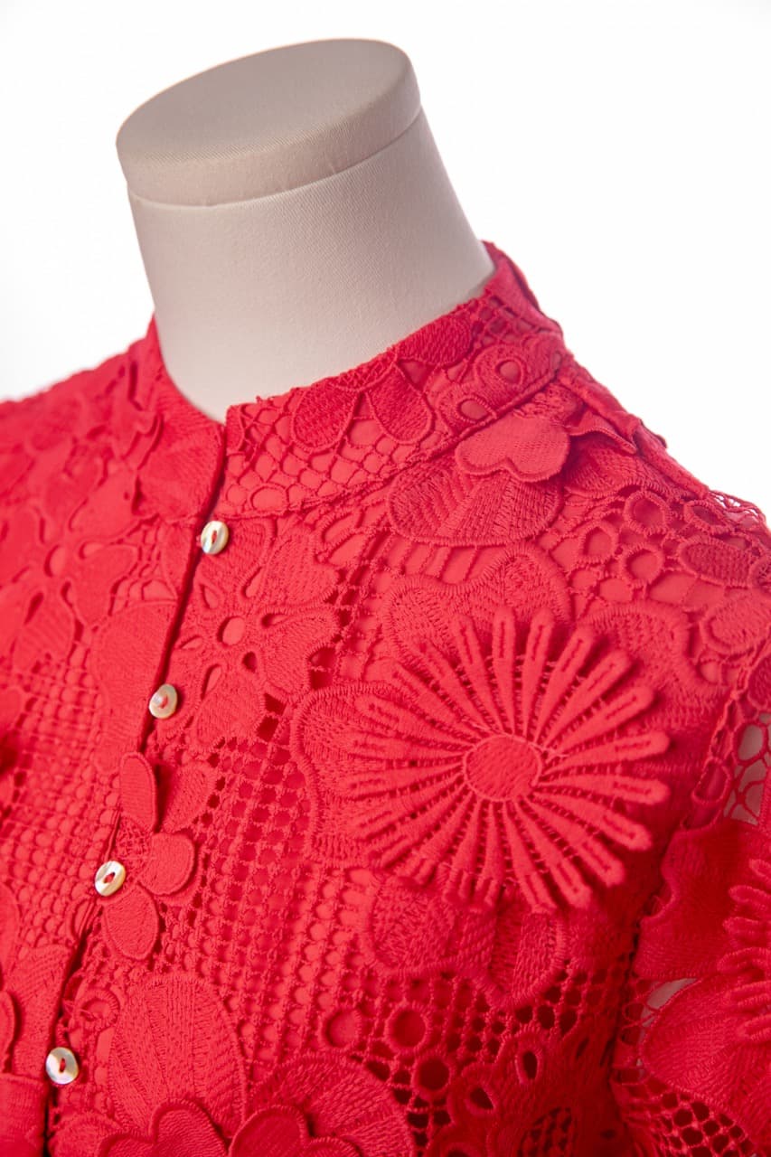 J.Marie Seraphina Floral Lace Belted Romper