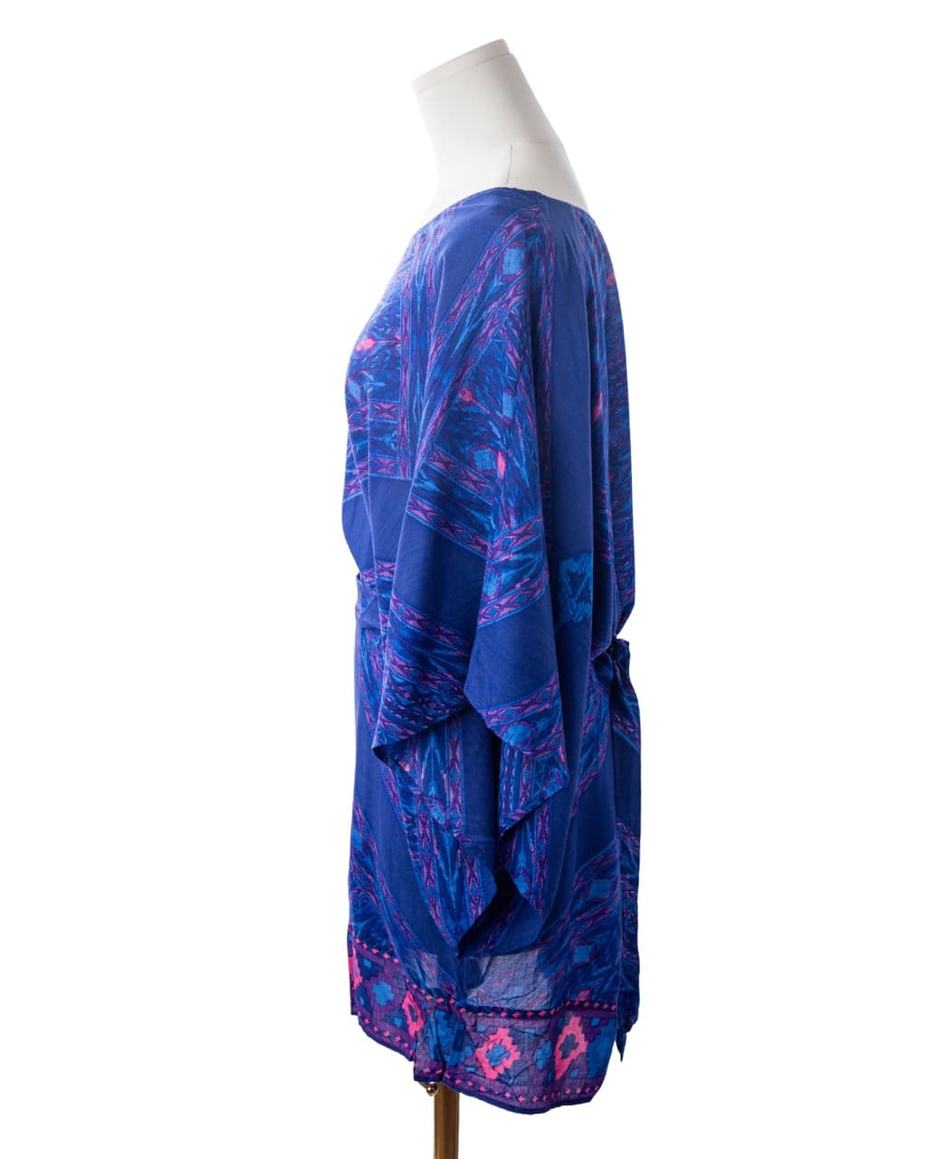 Twelfth Street by Cynthia Vincent Printed Kimono Sleeve Belted Dress