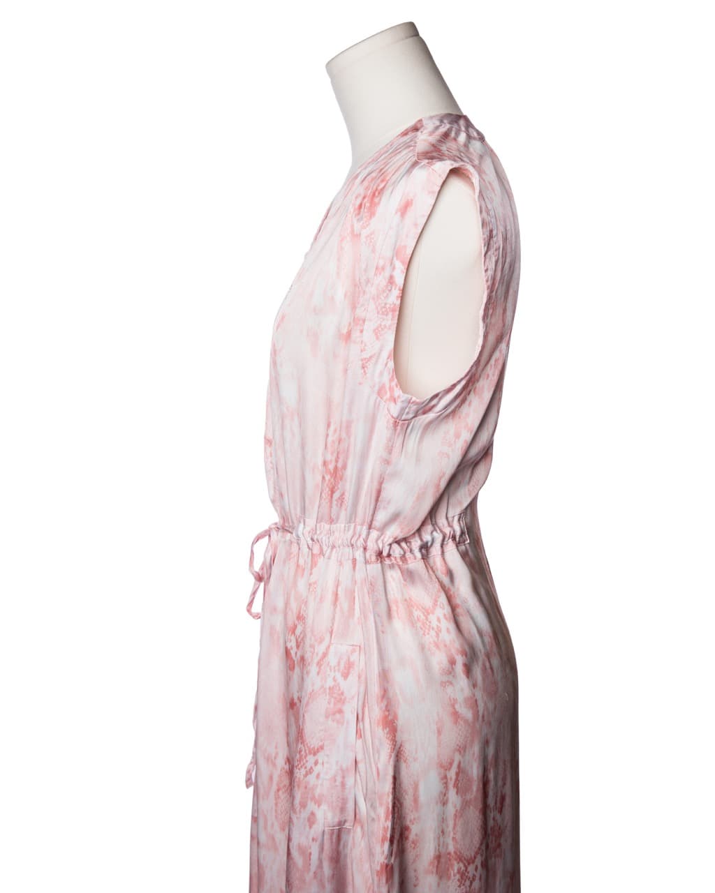 AllSaints Tate Masala Snake Print Midi Dress