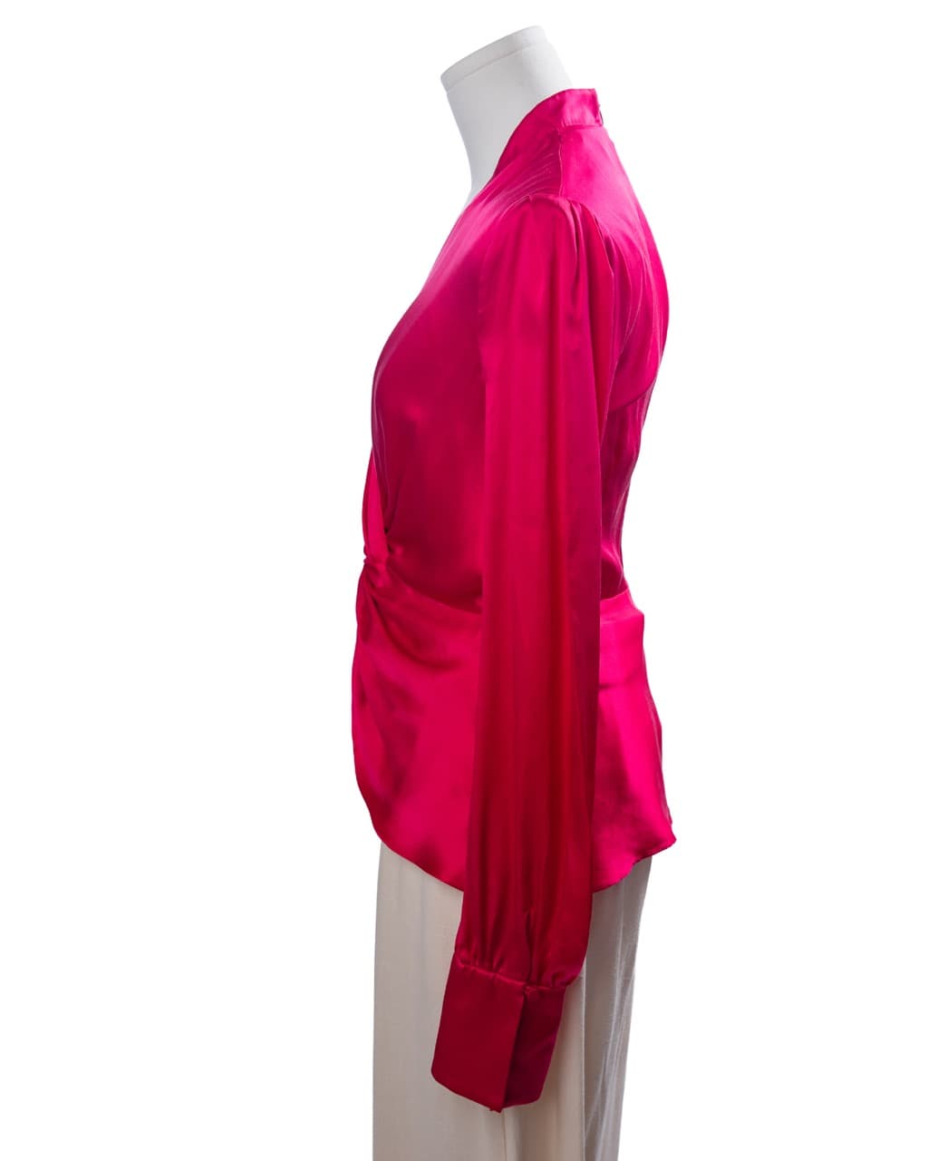 Jonathan Simkhai Silk Twist-Front Blouse