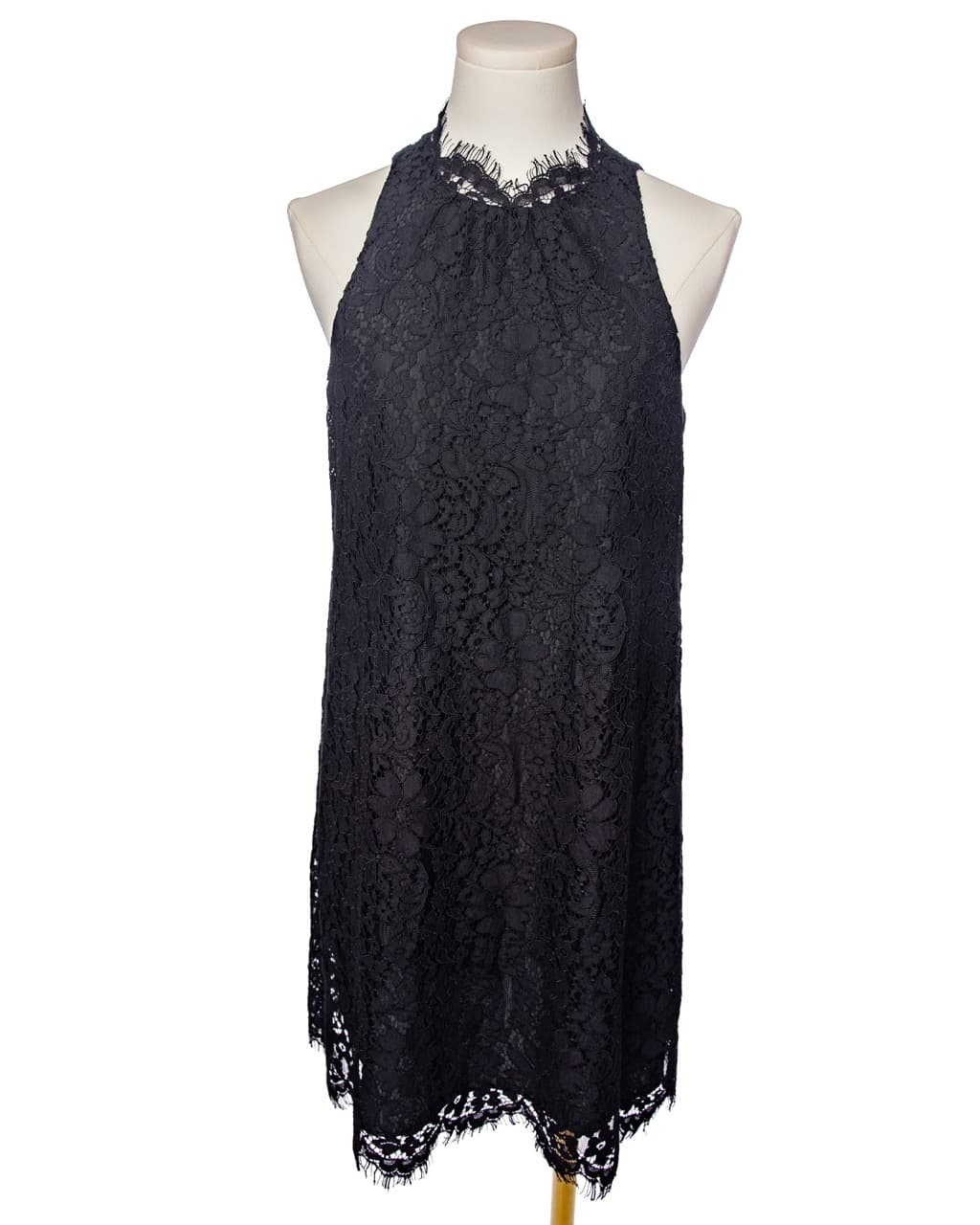Joie Black Lace Halter Shift Dress